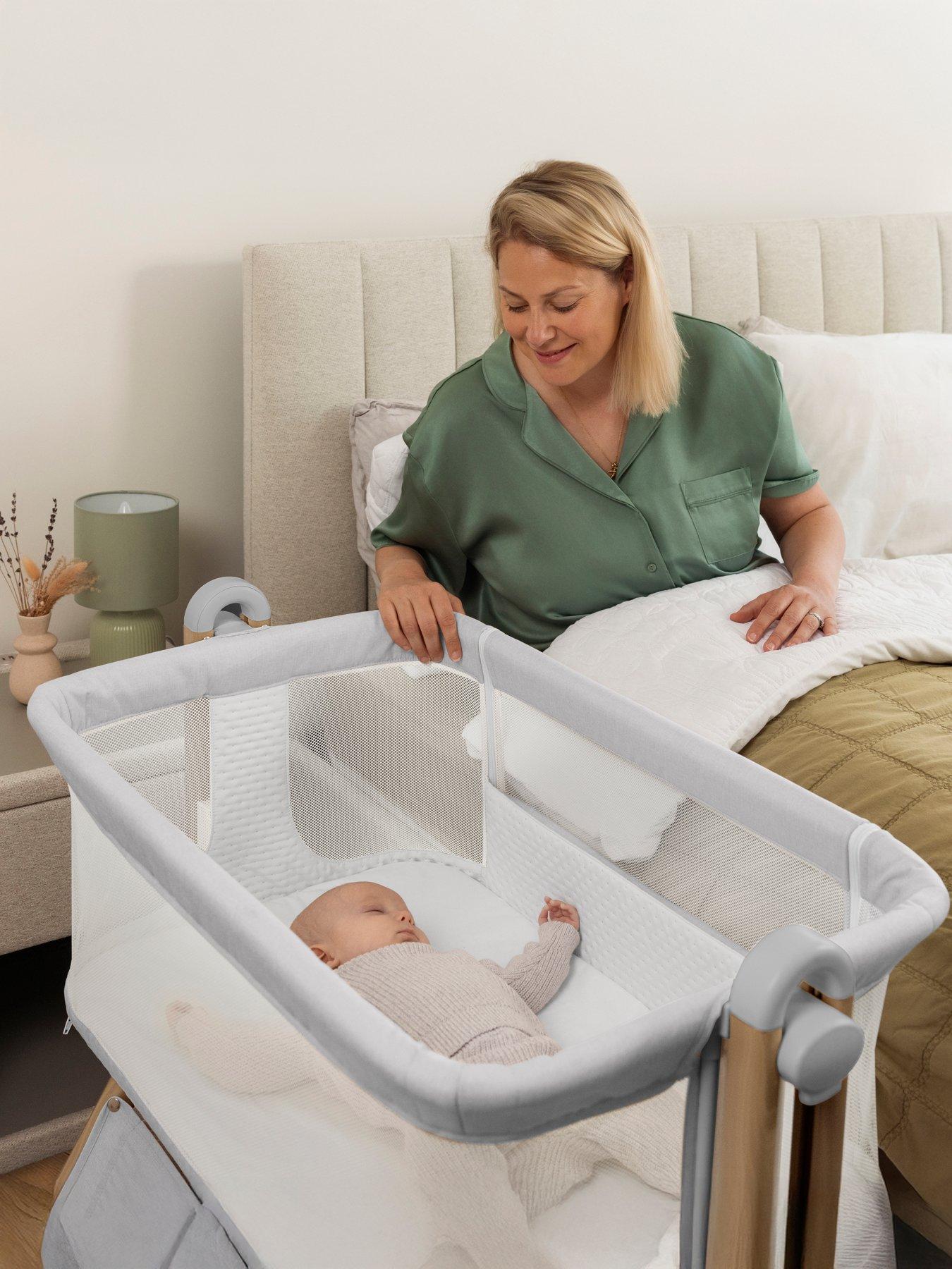 obaby-bedside-crib-grey