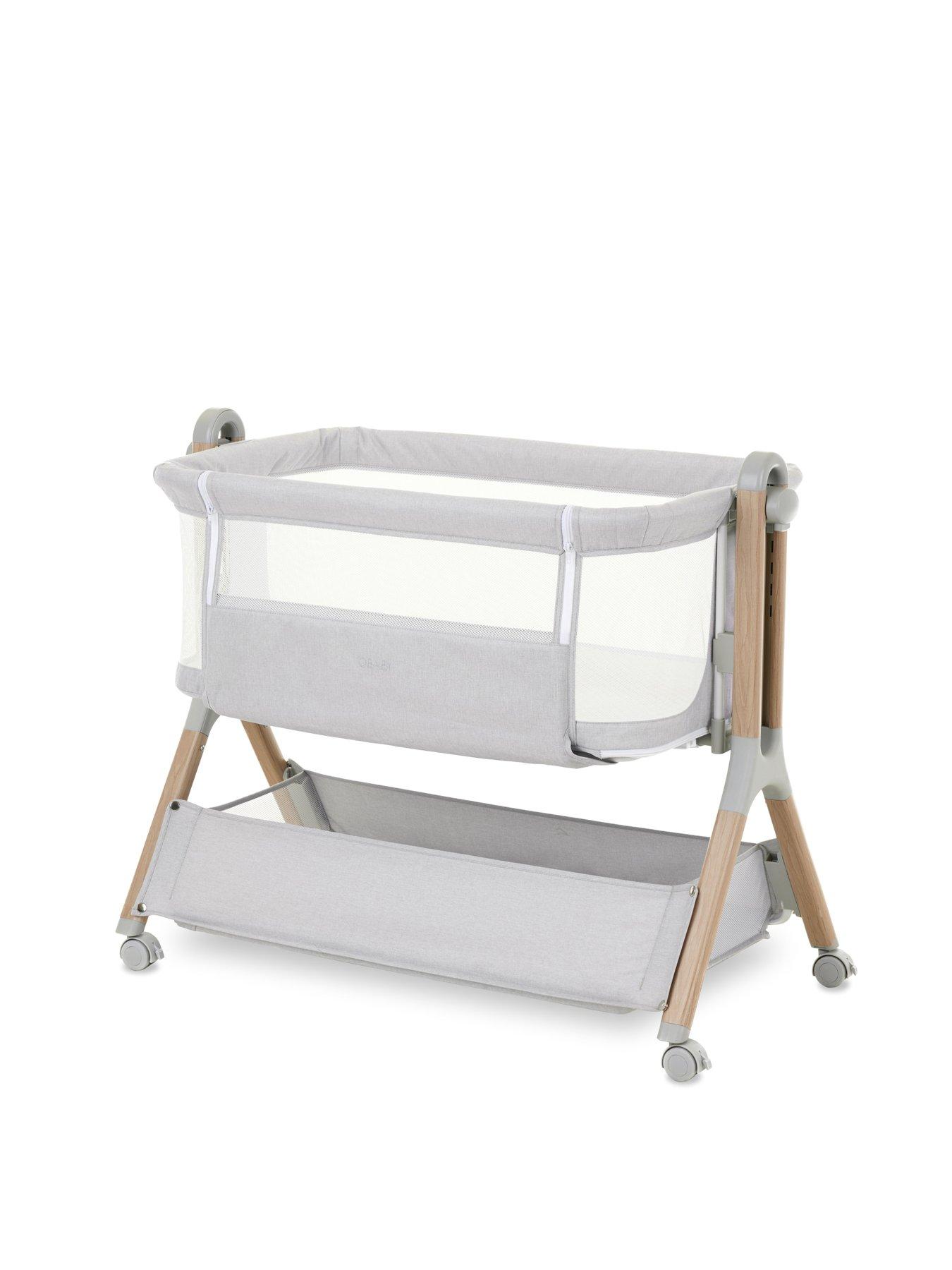 undefined Bedside Crib - Grey
