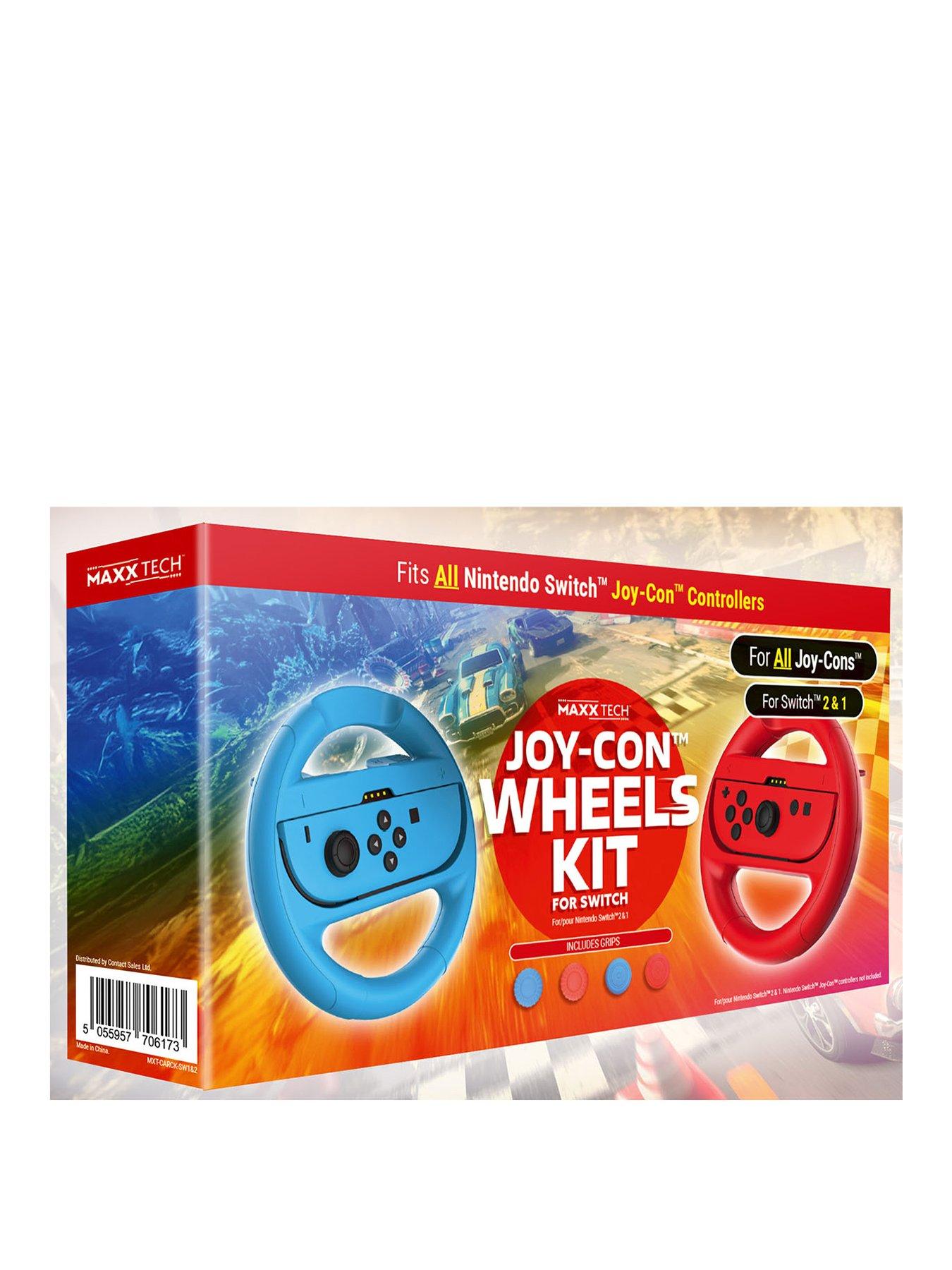 Image of Maxx Tech Maxx Tech Joy-Con Wheel  &  Grips Kit Switch 2 & 1