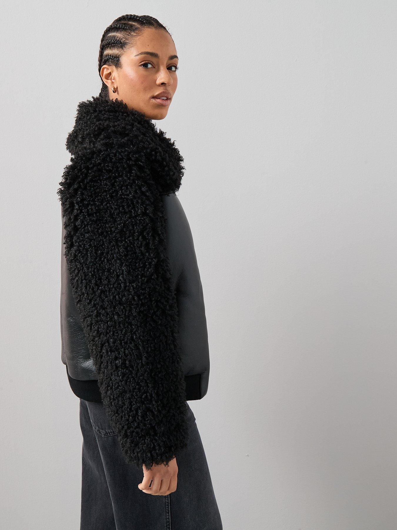 the-very-collection-faux-fur-shearling-trim-jacket-blackoutfit