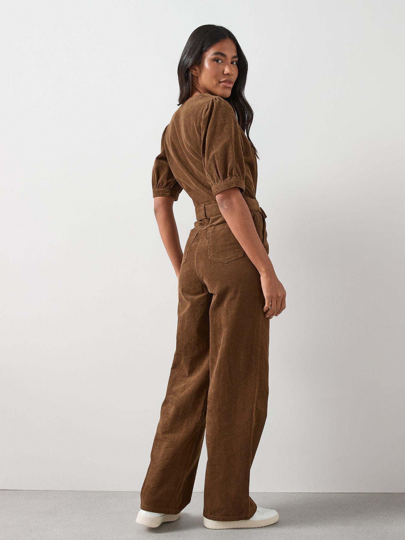 the-very-collection-v-neck-cord-zip-through-jumpsuit-beigestillFront