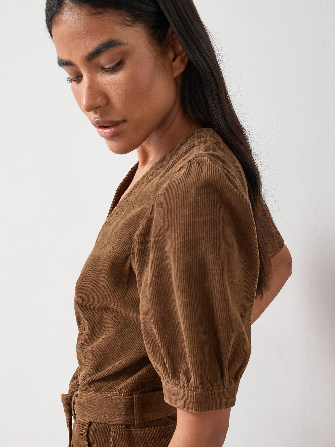 the-very-collection-v-neck-cord-zip-through-jumpsuit-beigedetail