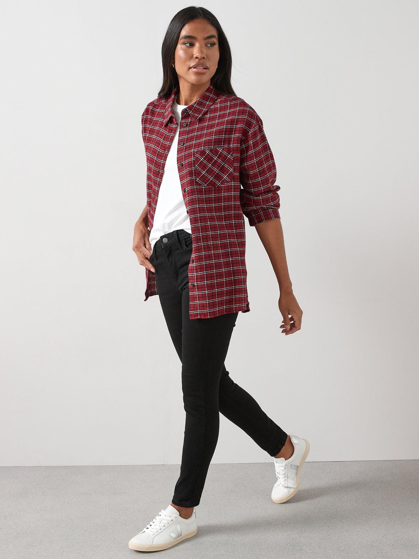 the-very-collection-brushed-longline-check-shirt-redback