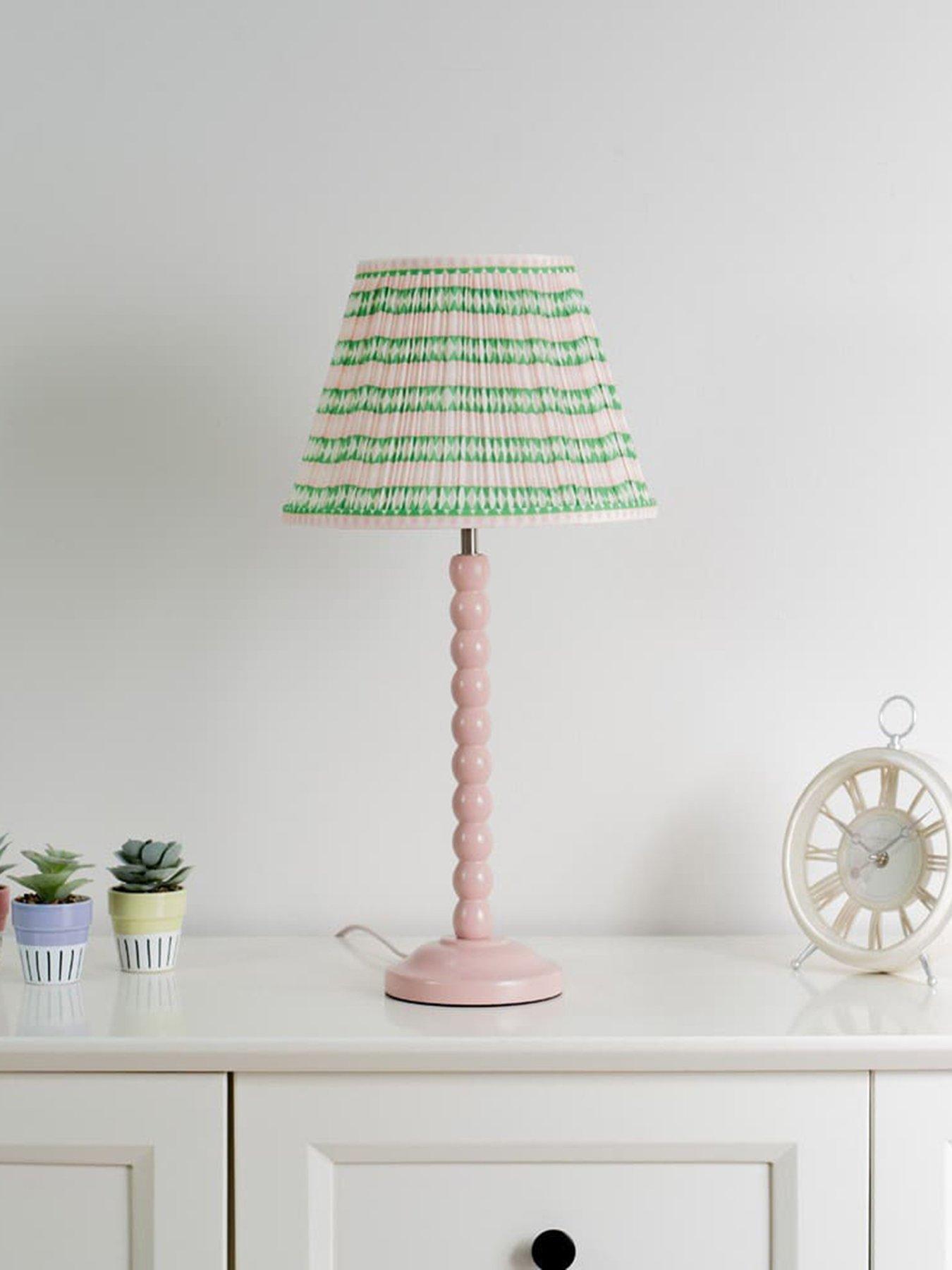 ValueLights Bobbles Painted Table Lamp with Shade