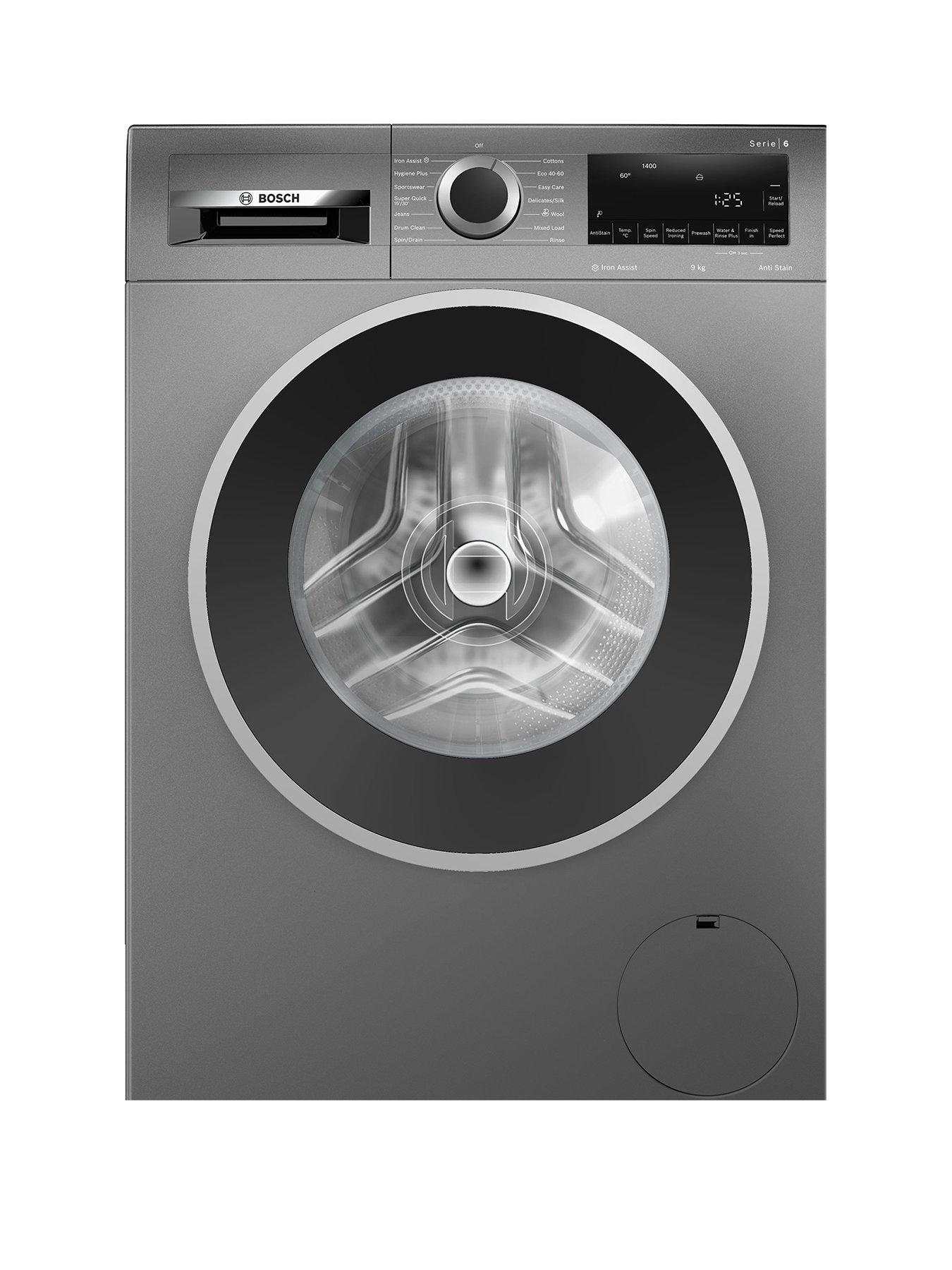 undefined WGG244ZCGB Capacity 9kg, 1400rpm, Iron Assist, Anti Stain, Active Water Plus, Eco Silence Drive, SpeedPerfect, LED Display, Black door