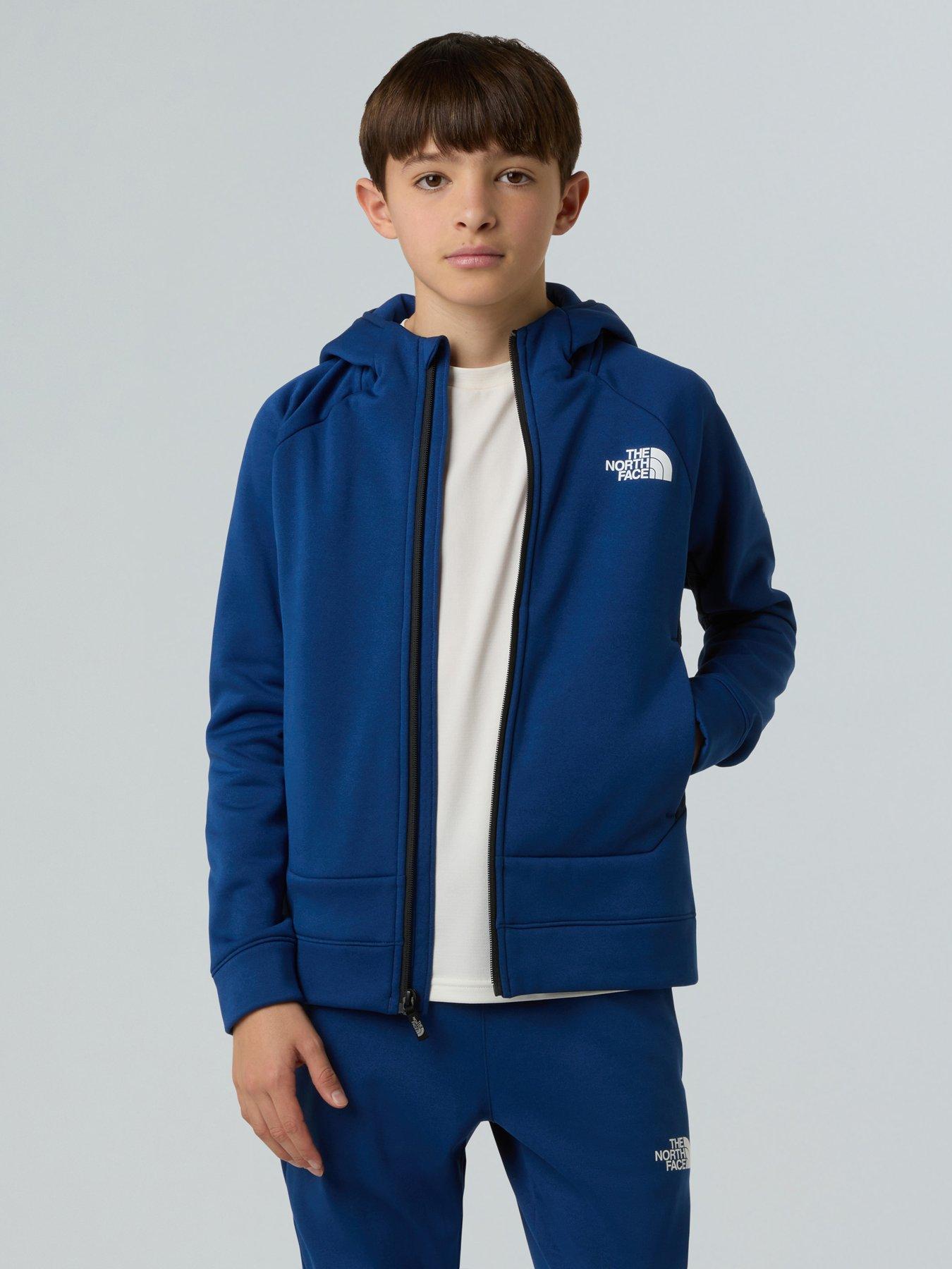 Image 4 of 6 of The North Face Boys Mountain Athletics Full Zip Hoodie - Blue