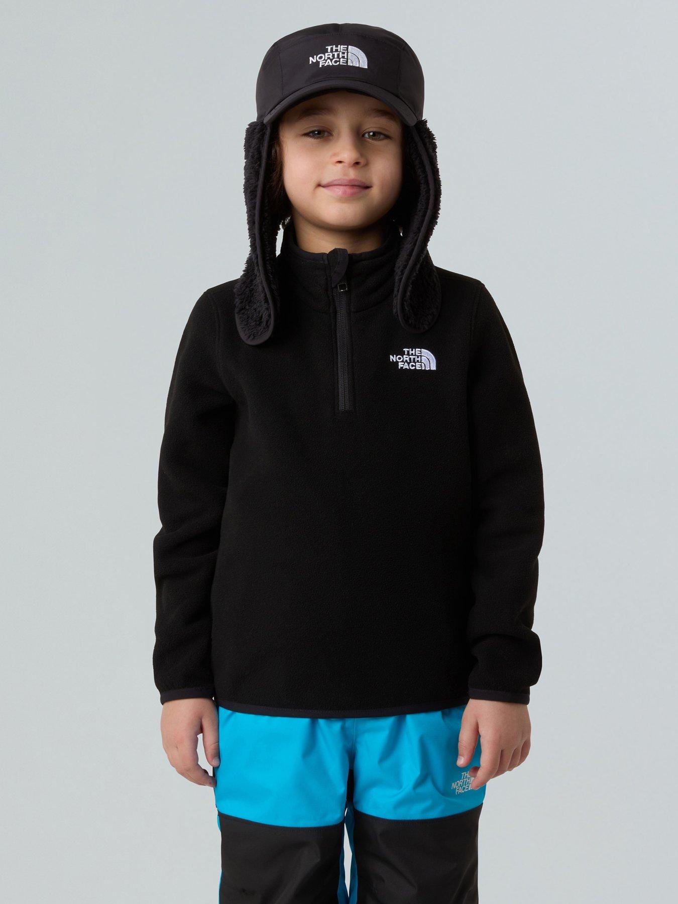 The North Face Kid Glacier 1/4 Zip Pullover - Black