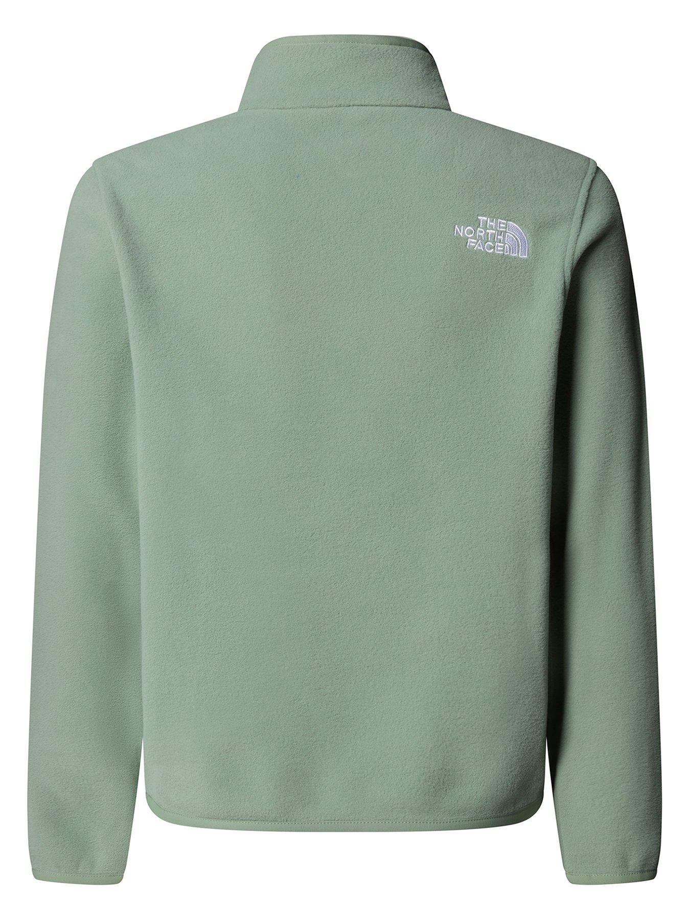 the-north-face-teen-glacier-14-zip-pullover-fleece-greenback