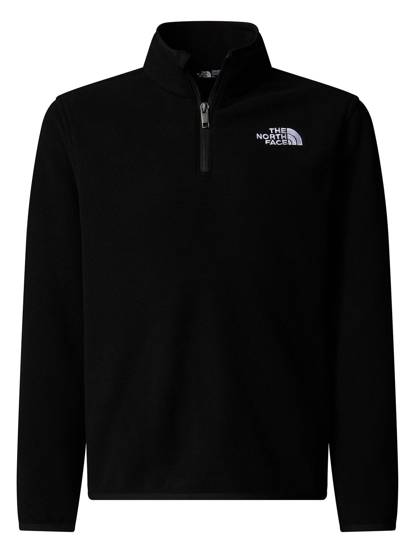 the-north-face-teen-glacier-14-zip-pullover-fleece--blackstillFront