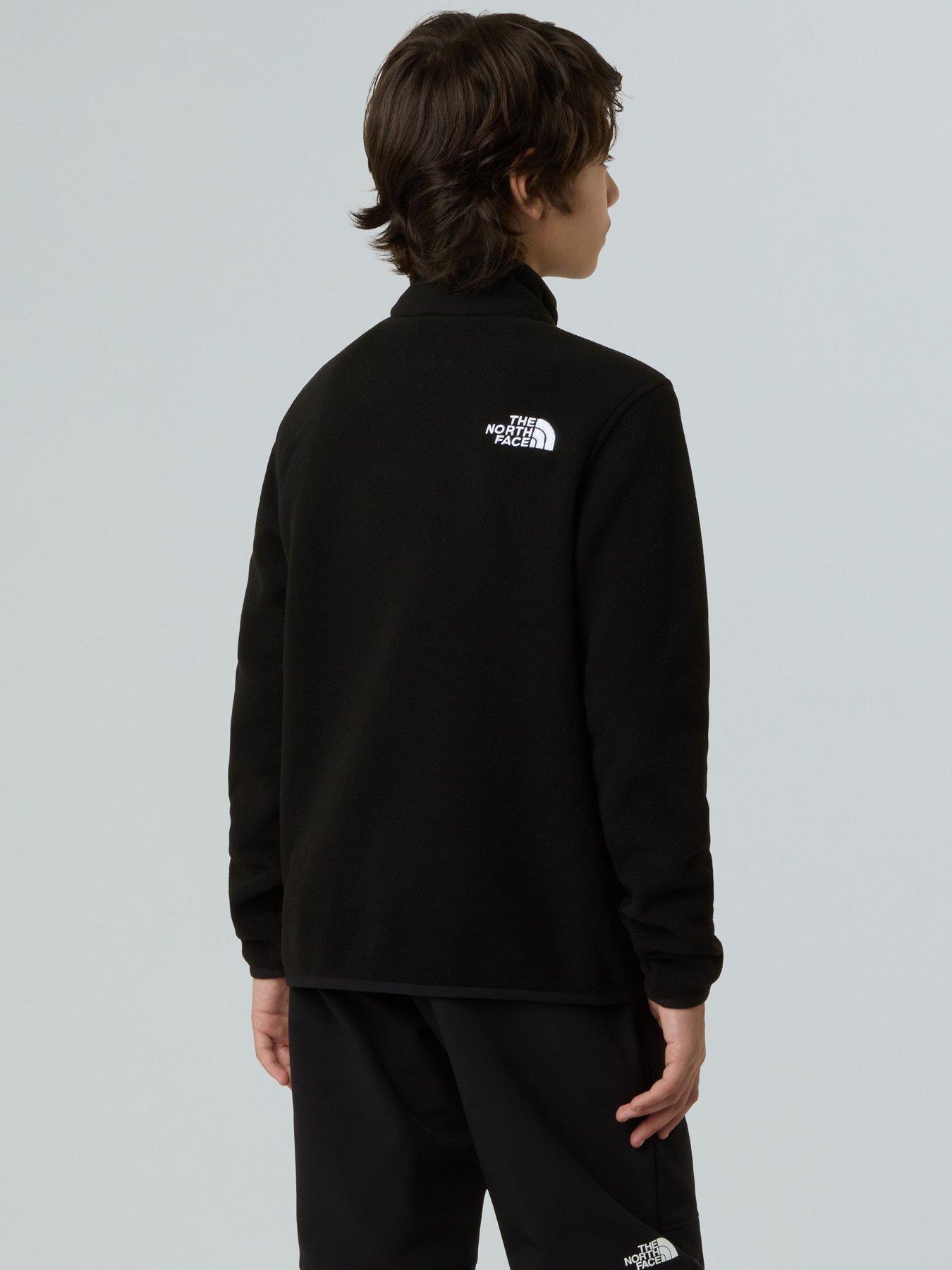 the-north-face-teen-glacier-14-zip-pullover-fleece--blackoutfit
