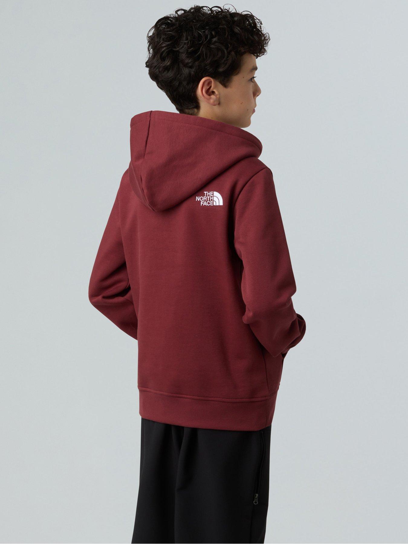 Image 4 of 4 of The North Face Teen Drew Peak Overhead Hoodie - Red