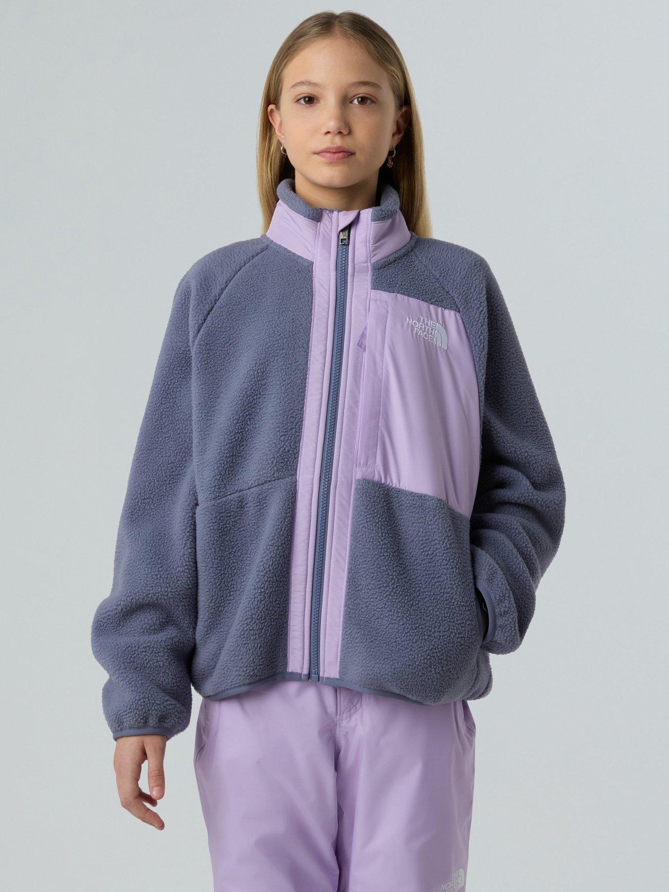 Image 1 of 6 of The North Face Girls Yumiori Full Zip Jacket - Grey