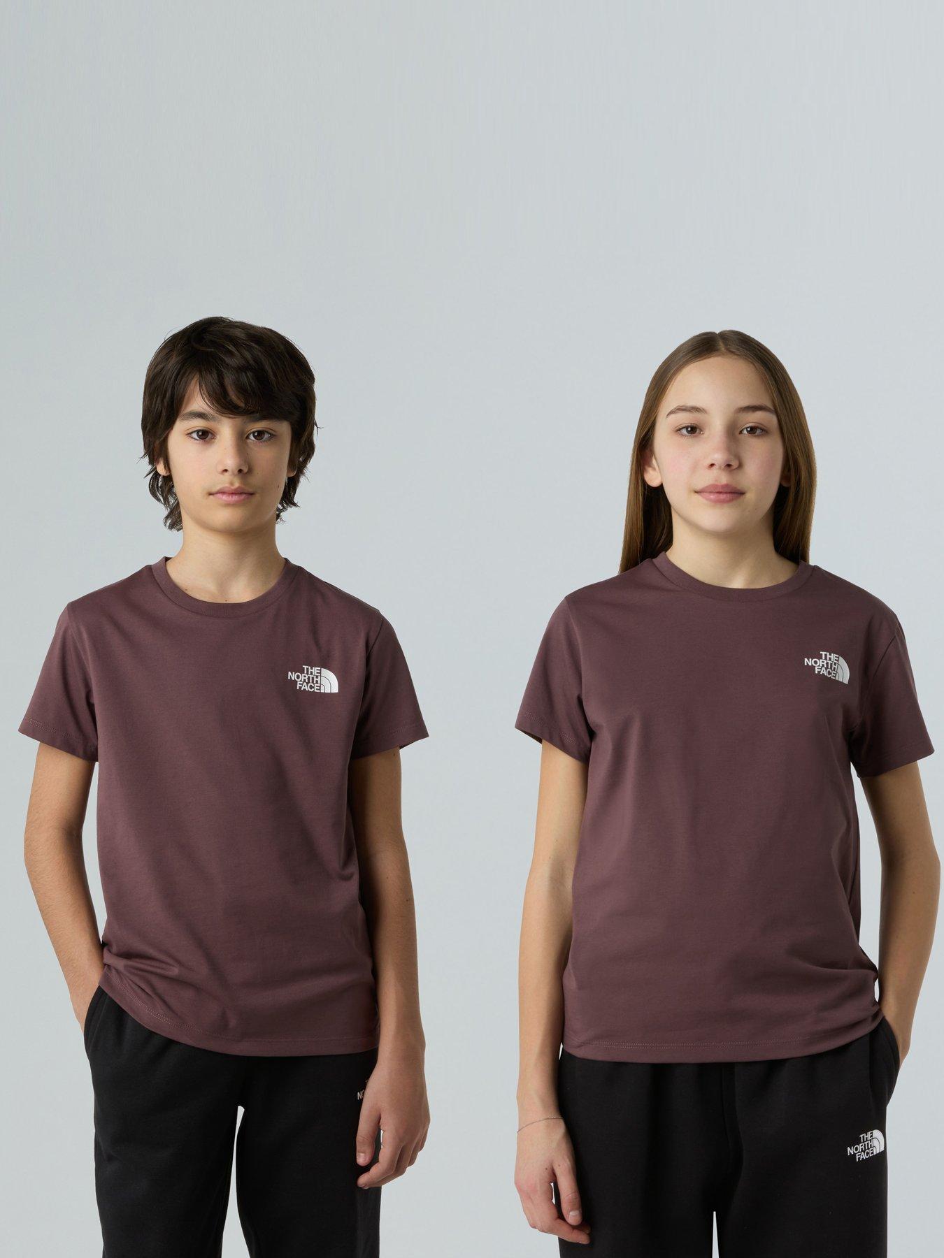 the-north-face-teen-simple-dome-t-shirt-brown