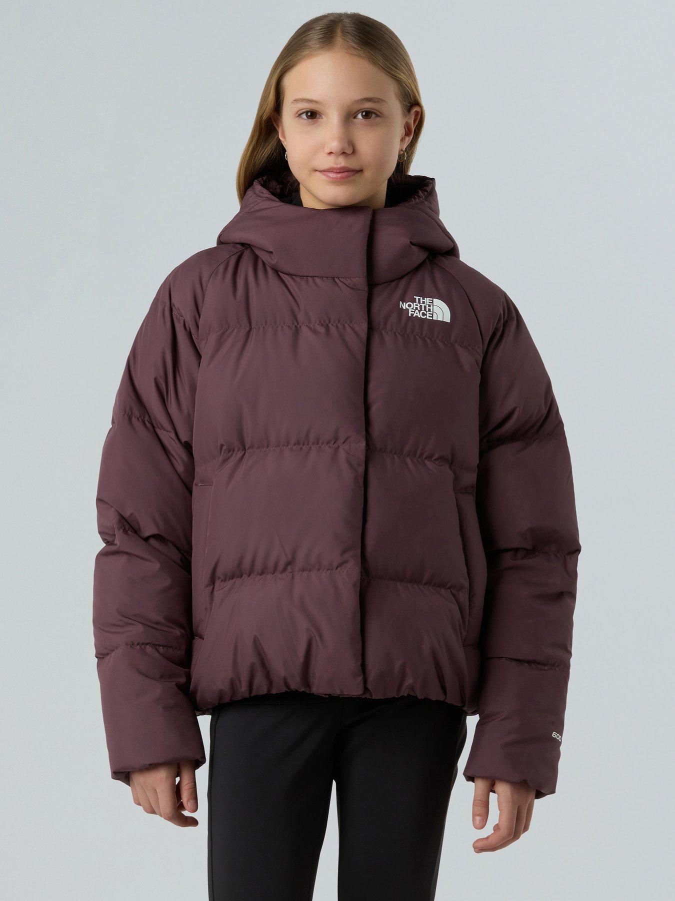 the-north-face-girls-down-hooded-jacket-brown