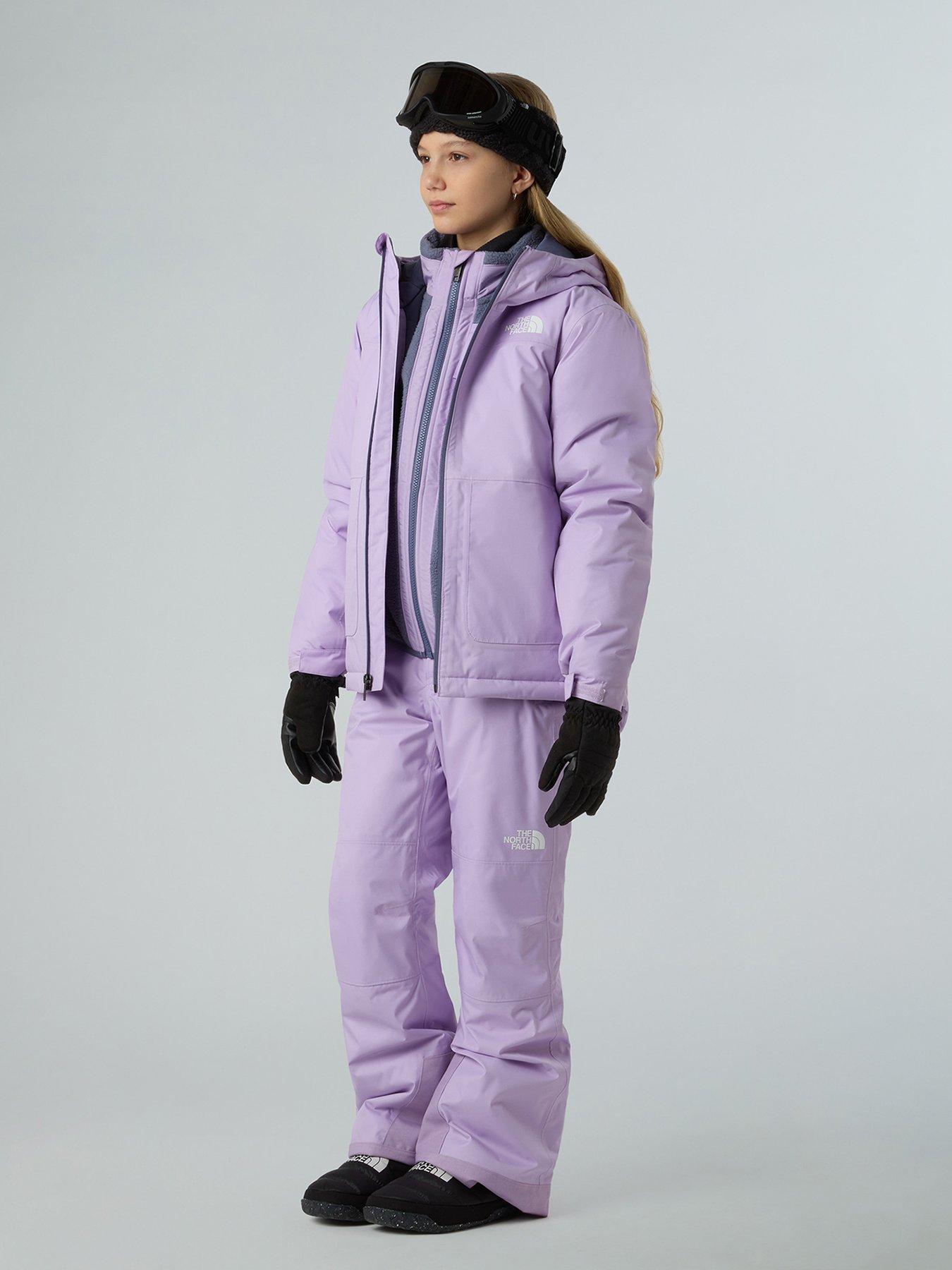 Image 2 of 3 of The North Face Girls Freedom Insulated Ski Pant - Purple