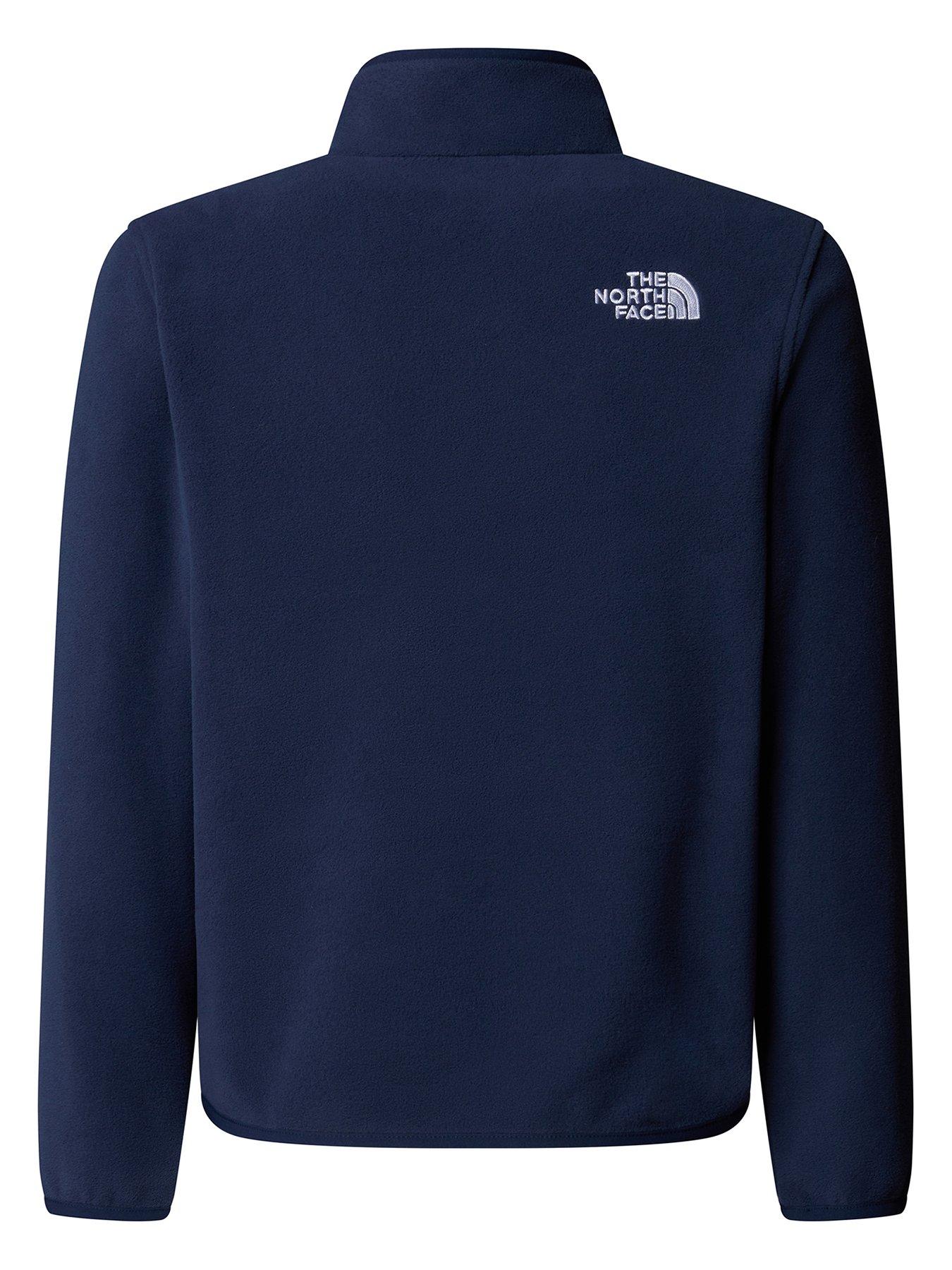 Image 3 of 5 of The North Face Teen Glacier 1/4 Zip Pullover Fleece - Navy