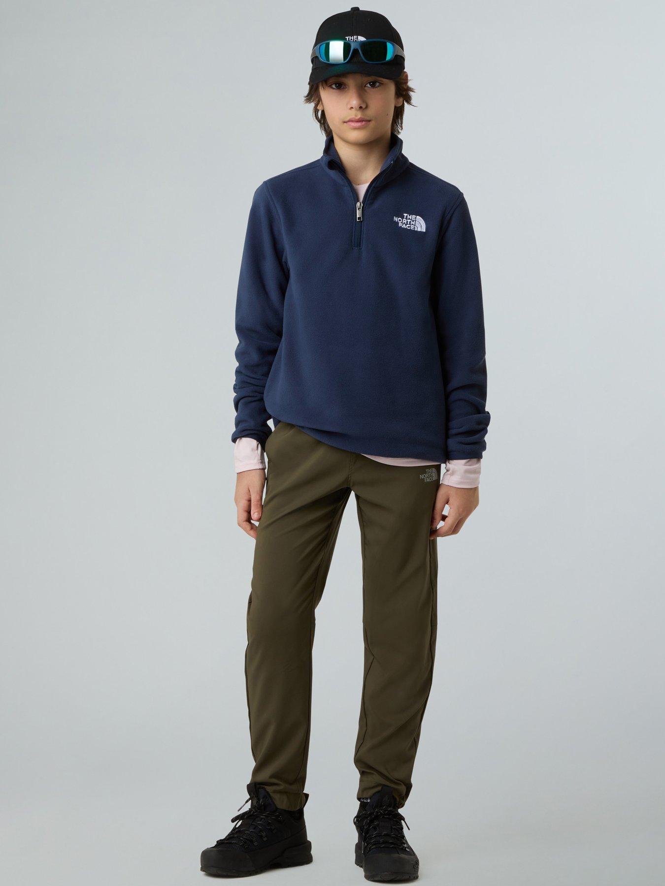 Image 5 of 5 of The North Face Teen Glacier 1/4 Zip Pullover Fleece - Navy