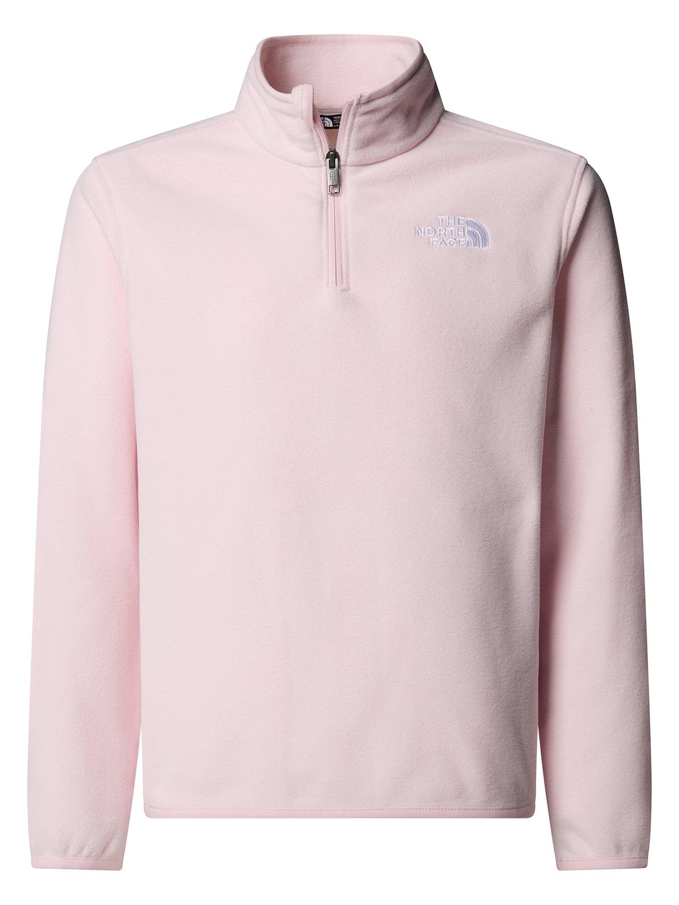 the-north-face-teen-glacier-14-zip-pullover-fleece--pinkstillFront