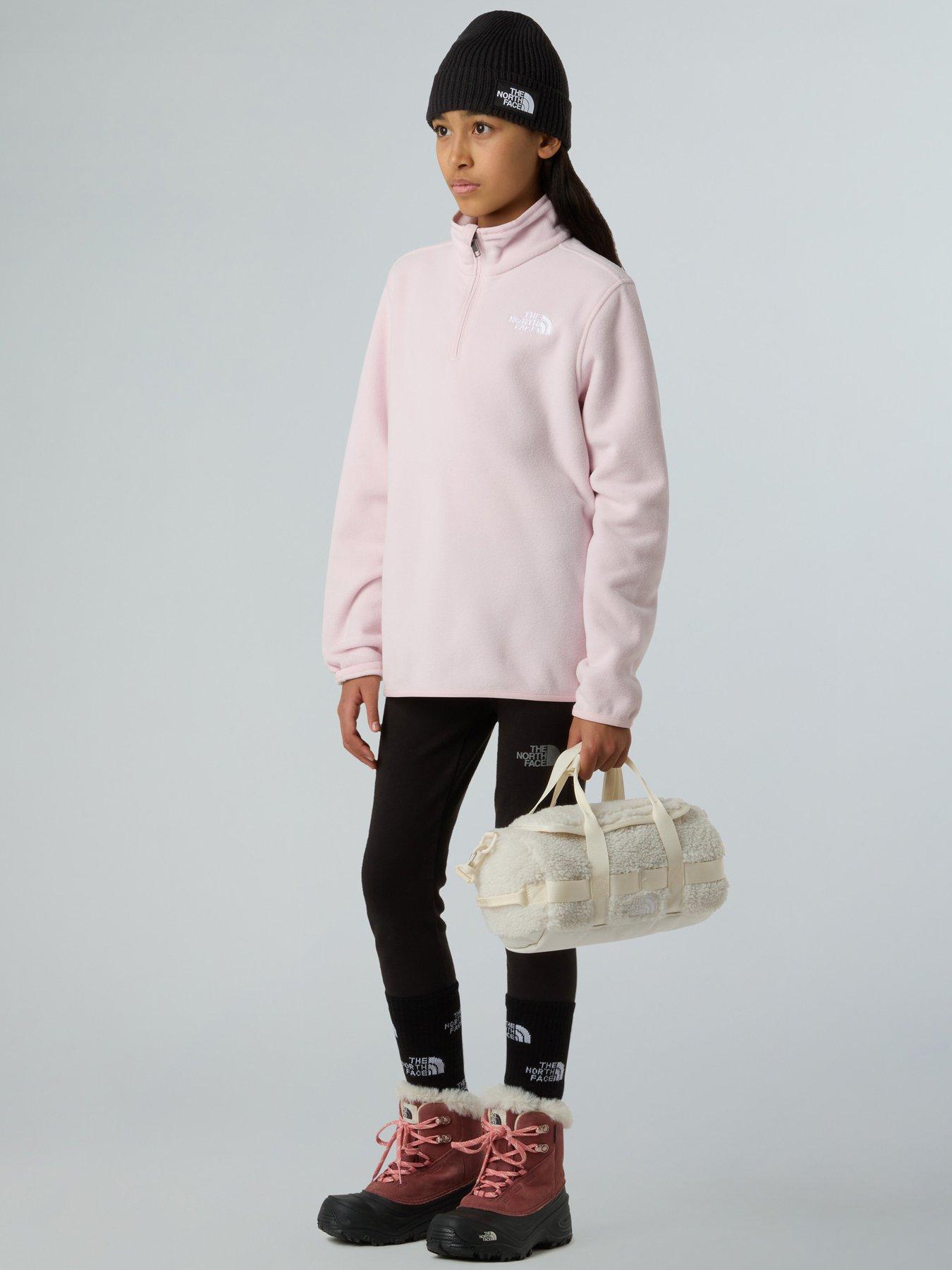 the-north-face-teen-glacier-14-zip-pullover-fleece--pinkdetail