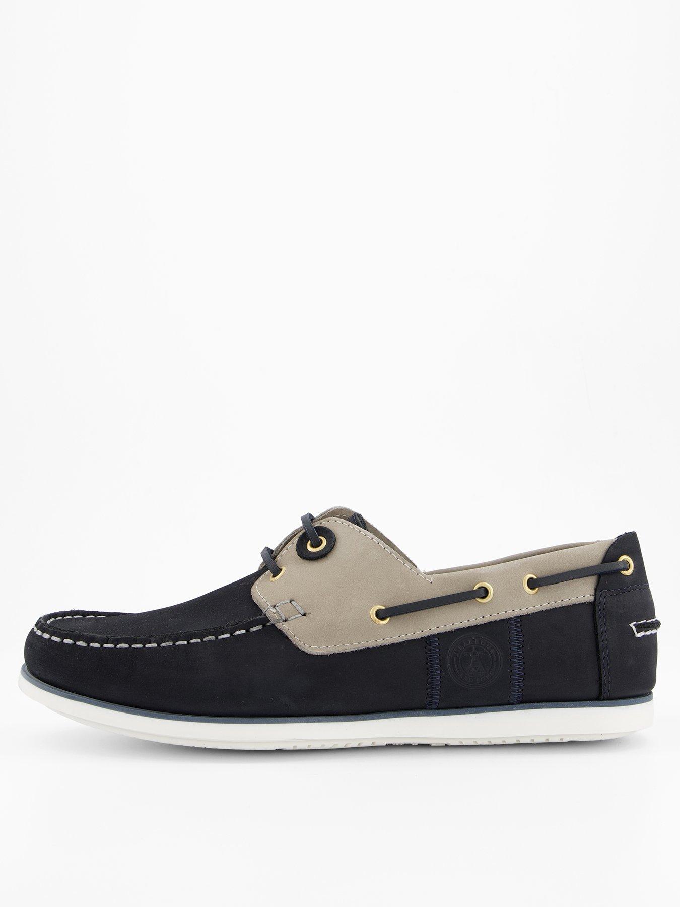 Image 1 of 7 of Barbour Wake Boat Shoes - Navy