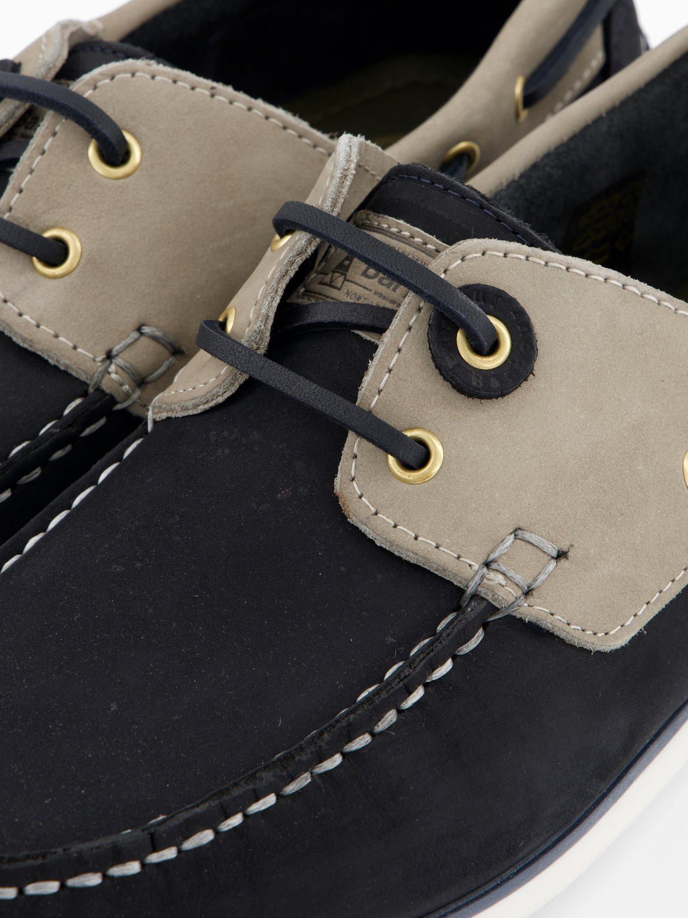 Image 5 of 7 of Barbour Wake Boat Shoes - Navy