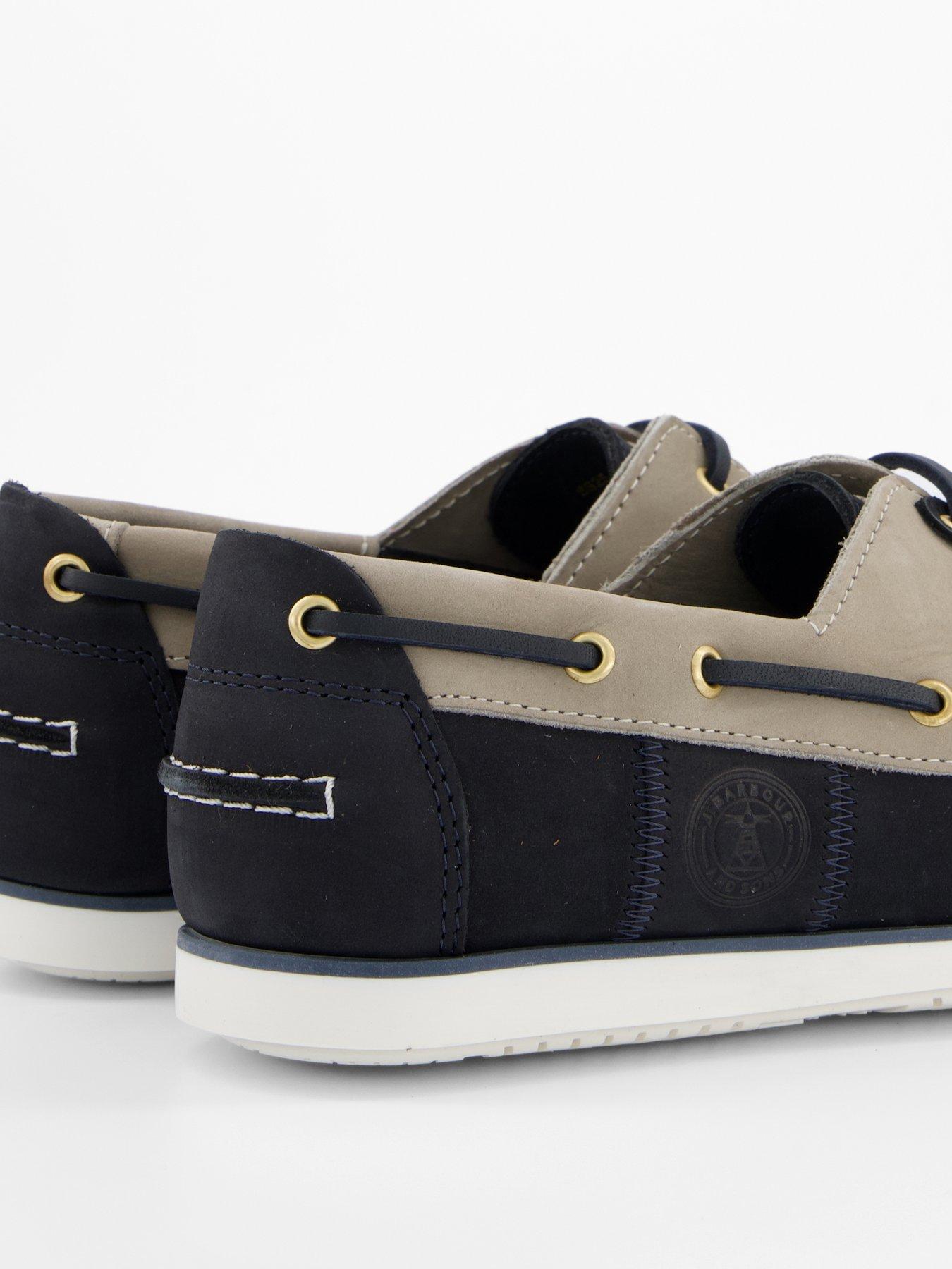 Image 6 of 7 of Barbour Wake Boat Shoes - Navy