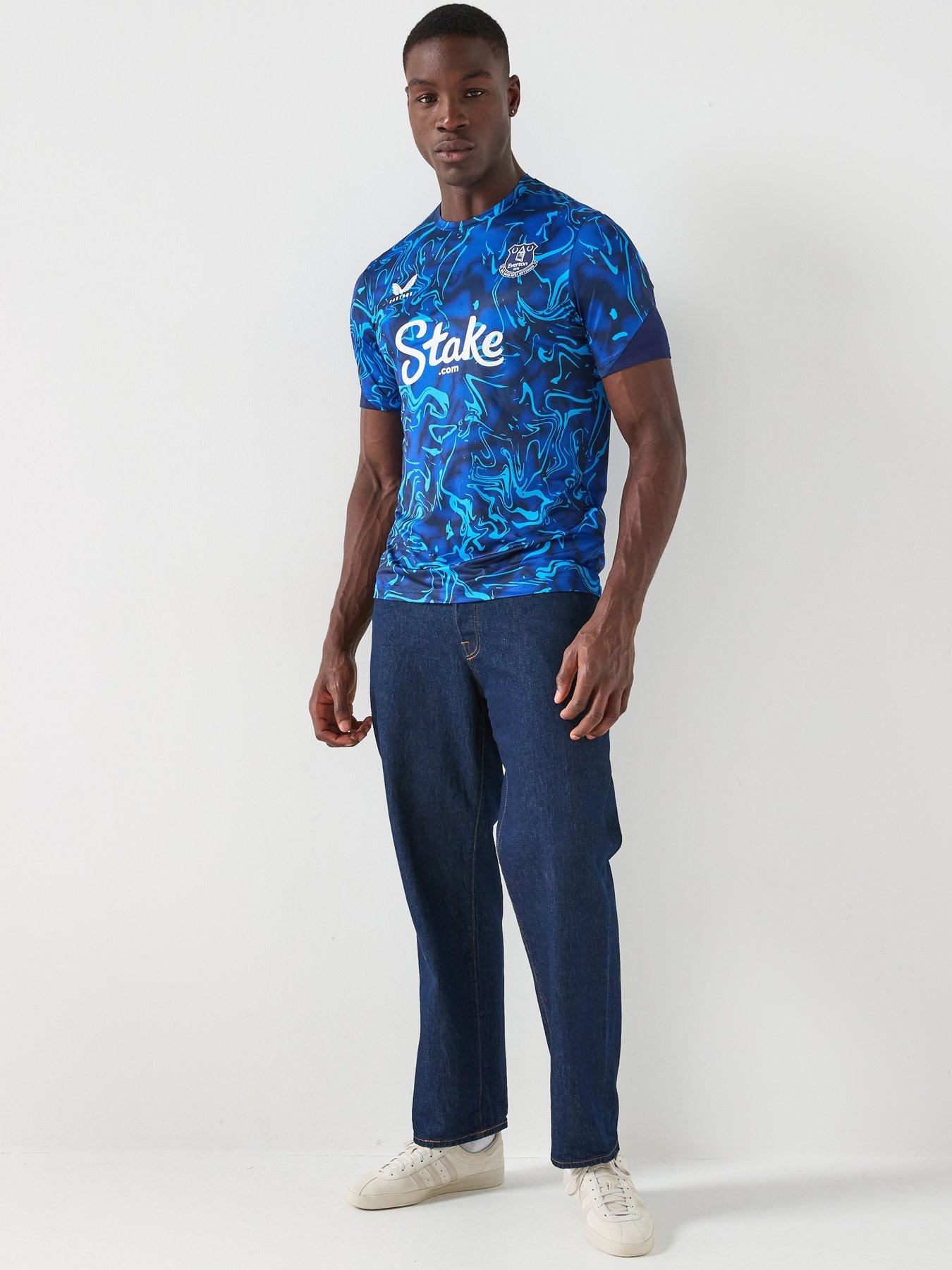 Image 3 of 6 of Castore Everton Mens 25/26 Home Pre Match Shirt - Blue