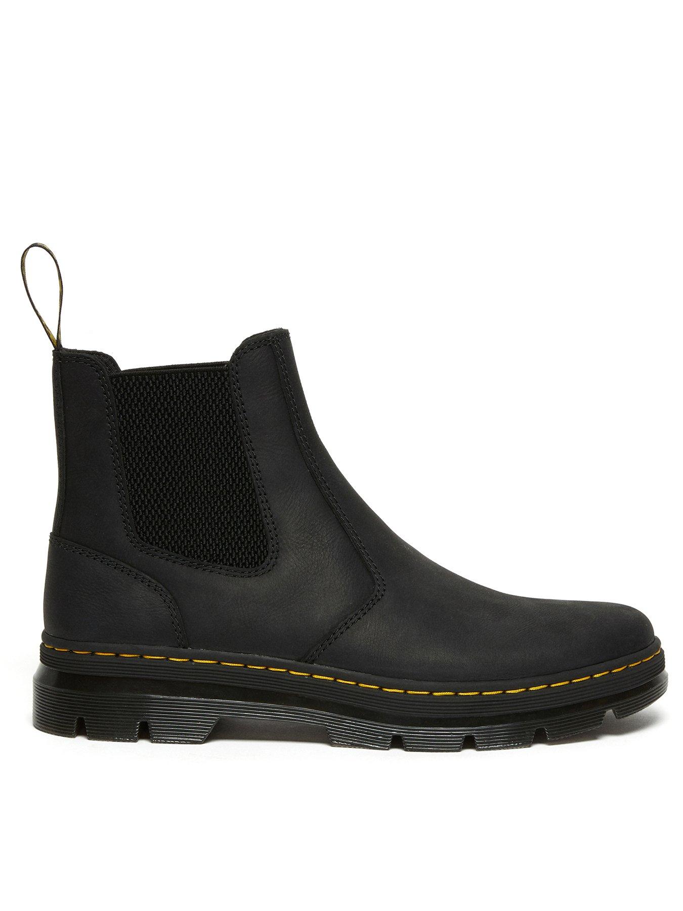 Dr Martens Embury Crazy Horse Leather Casual Boots - Black