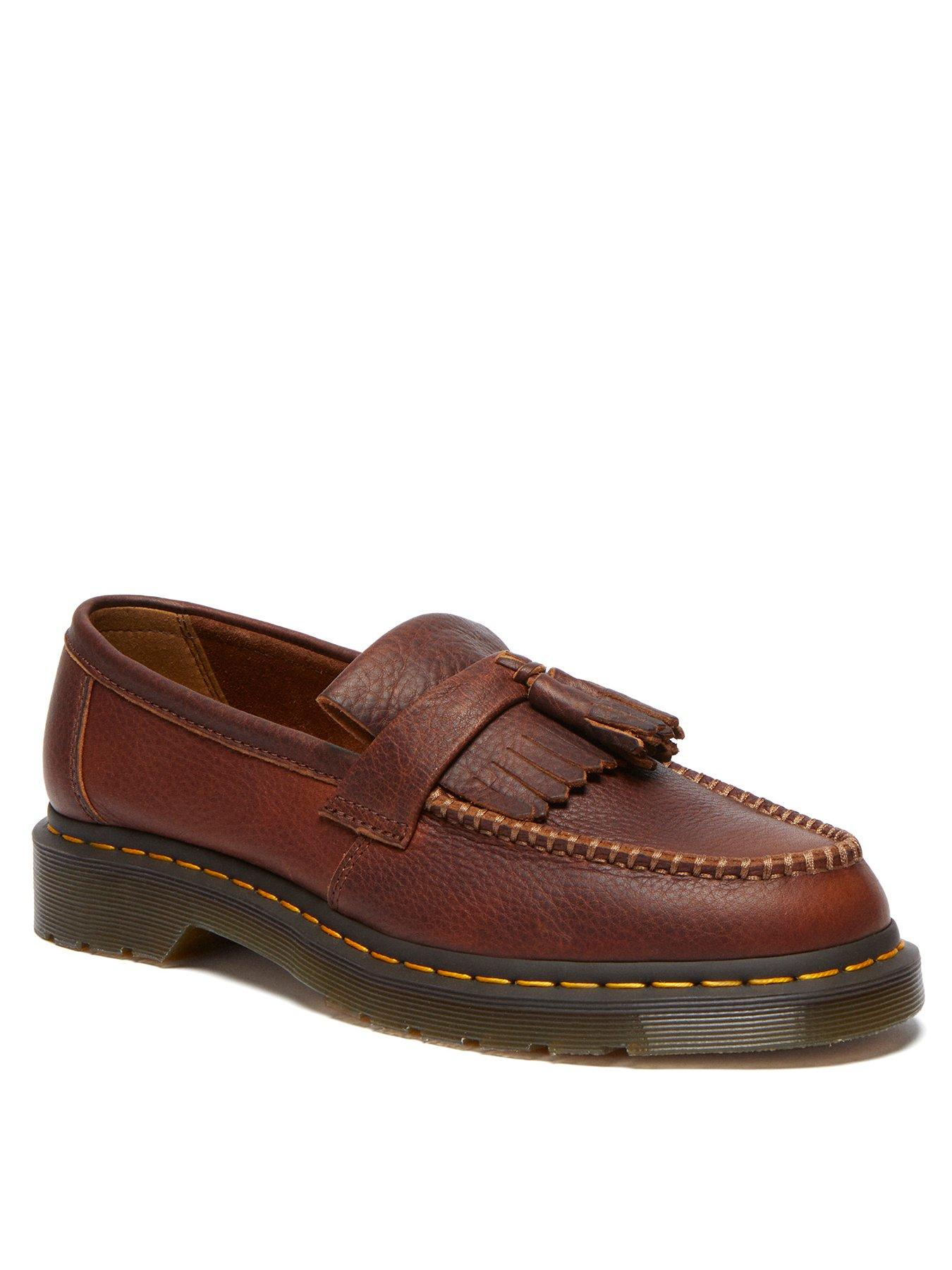 Image 2 of 7 of Dr Martens Adrian Ambassador Soft Leather Tassel Loafers - Brown