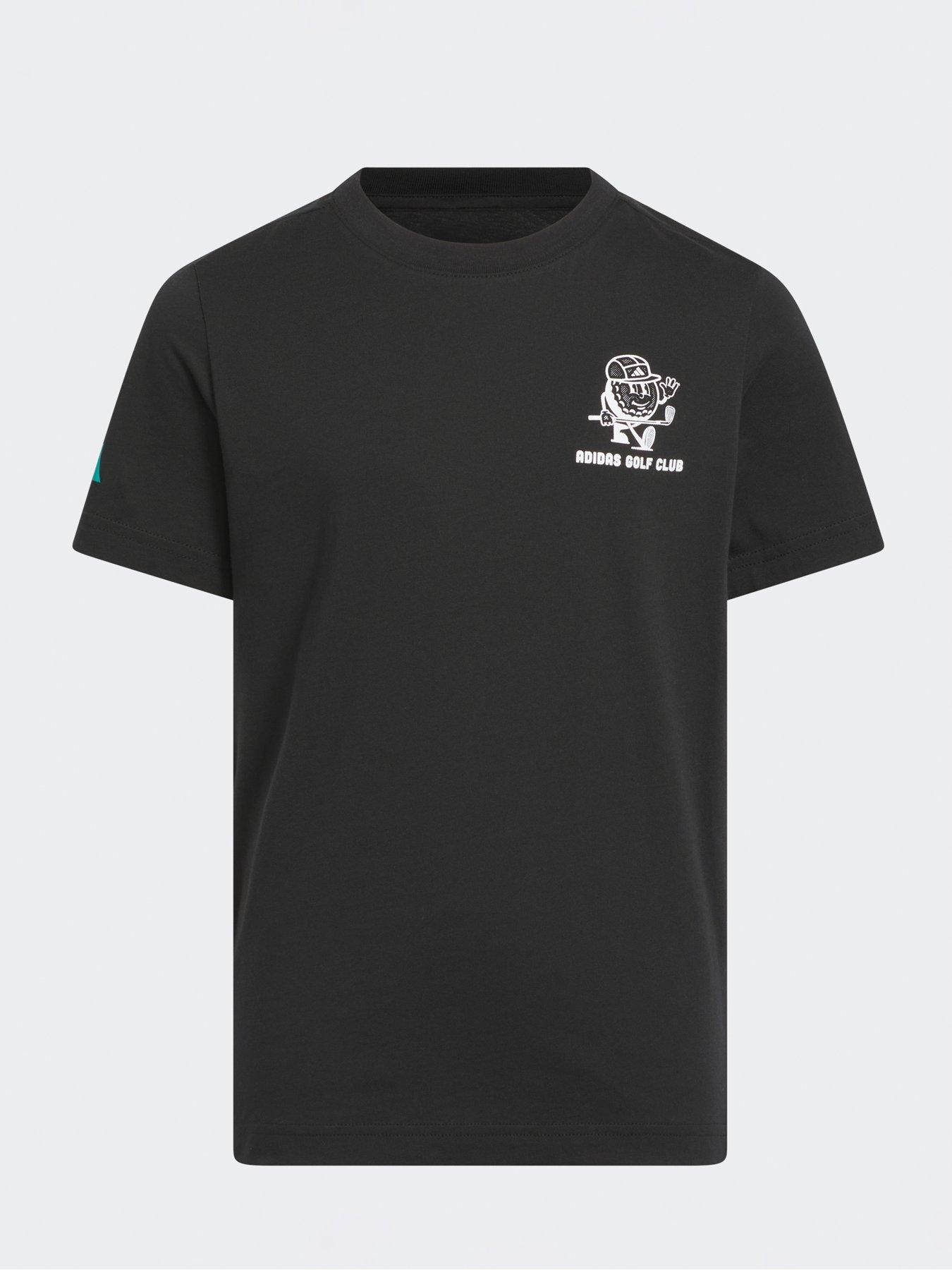 adidas Junior Golf Graphic Tee - Black