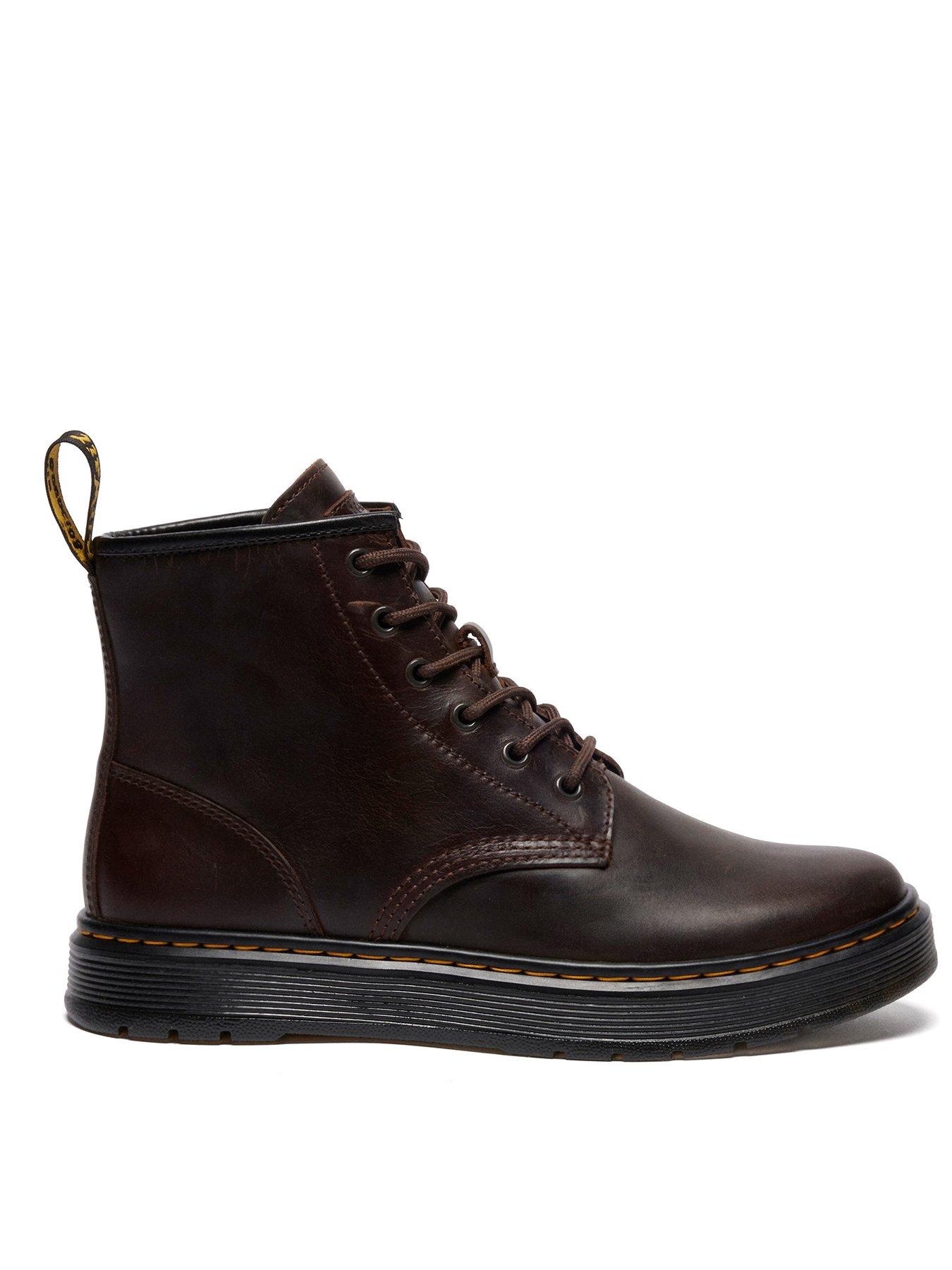Dr Martens Brookline Crazy Horse Leather Chukka Boots - Dark Brown
