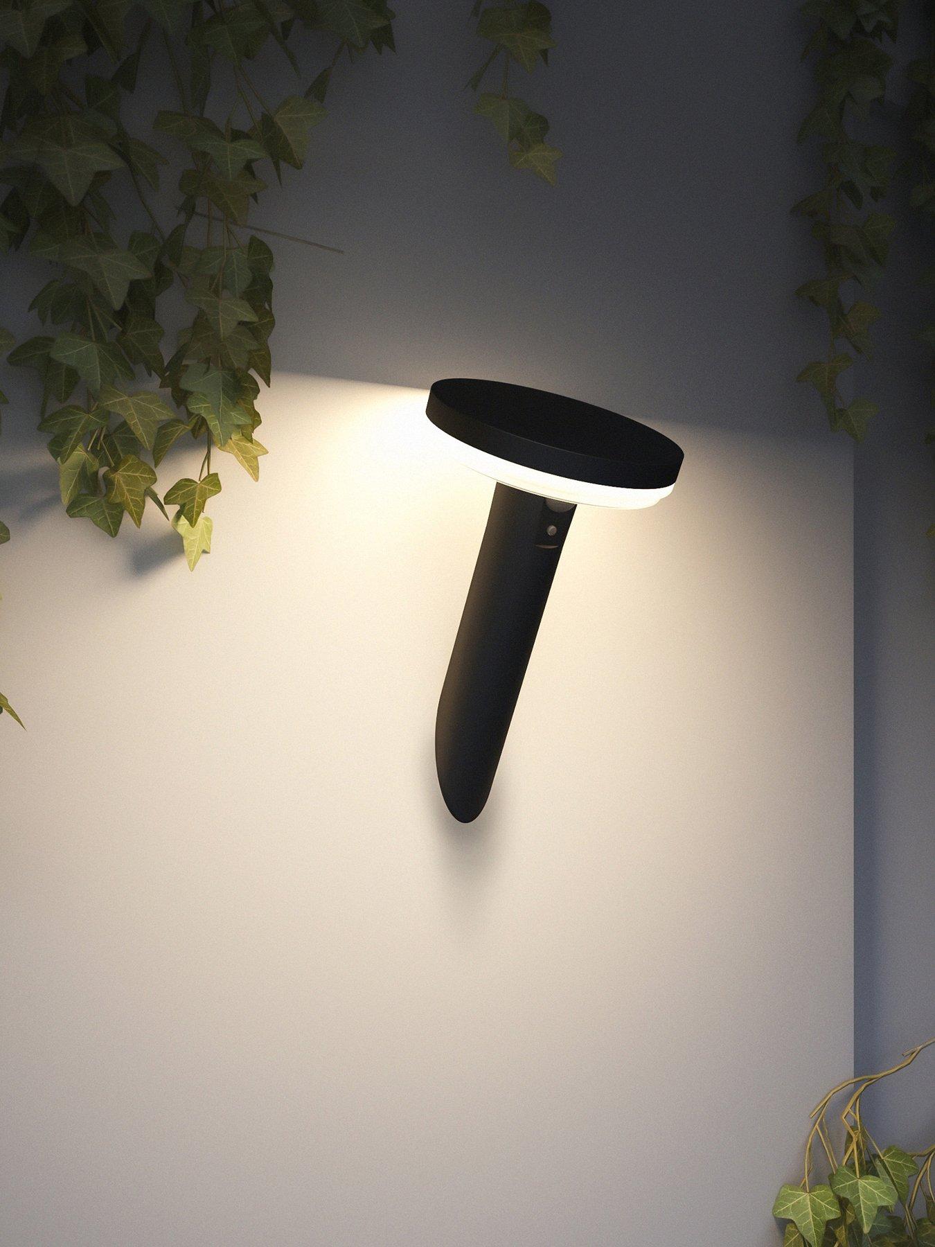 Image of  4lite Antheia Solar Decorative Wall Light with built in PIR Motion Sensor
