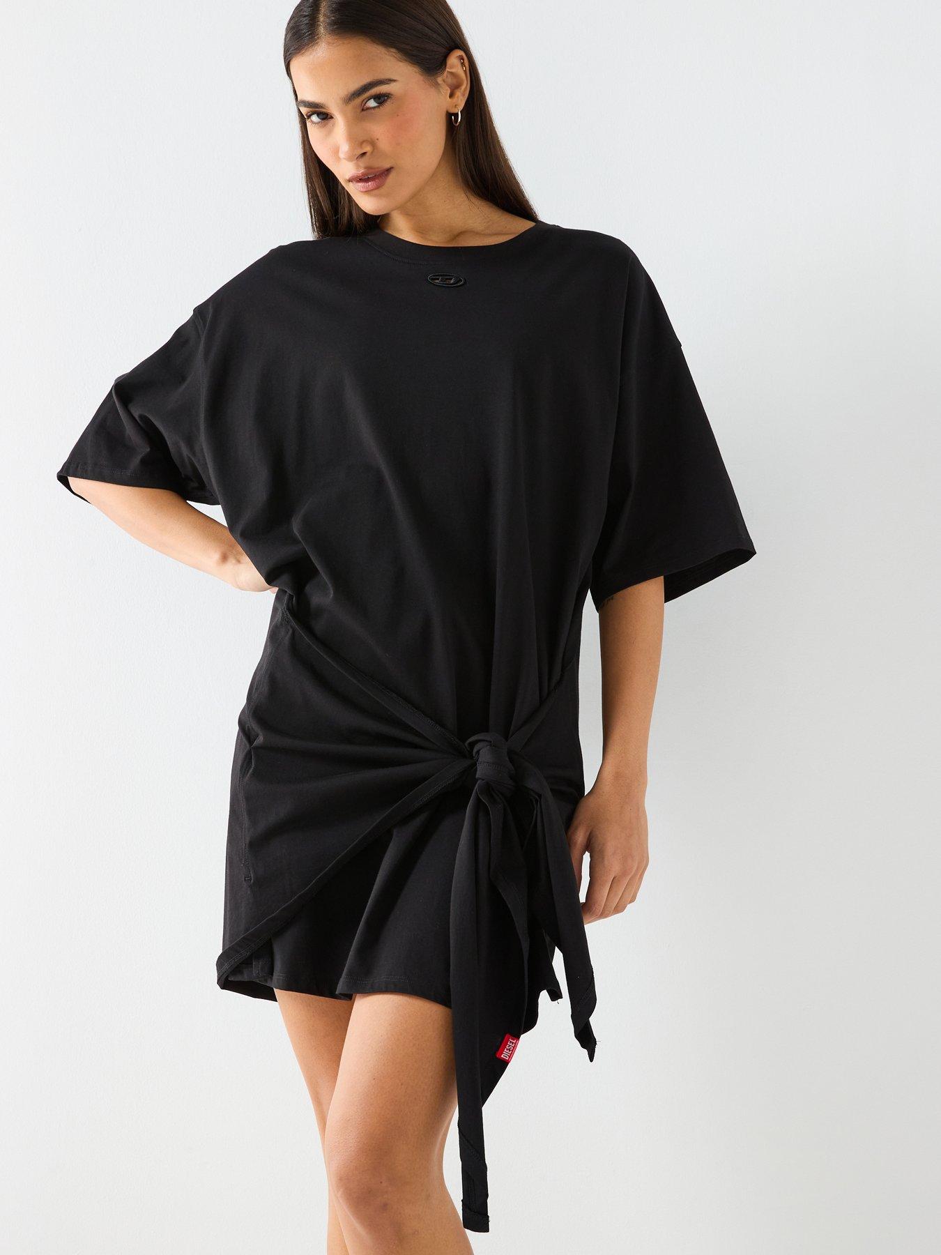 diesel-d-eivor-wrap-t-shirt-dress-black