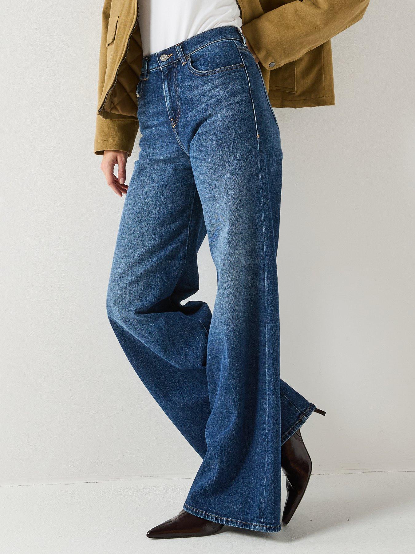 Diesel 1978 D-Akemi Wide Leg Jeans - Dark Wash