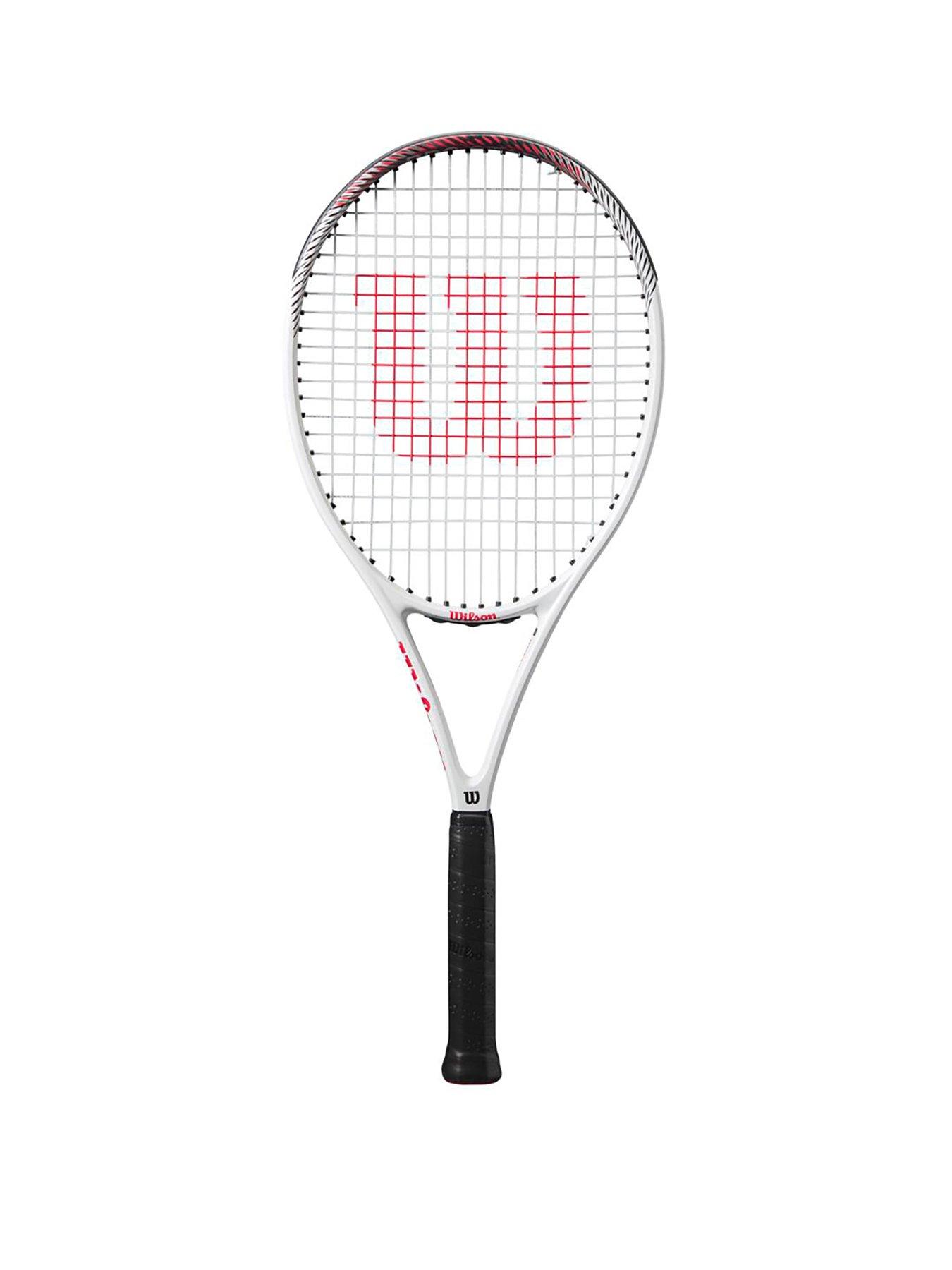 Image 1 of 3 of Wilson Pro Staff Precision RXT 105 Adult Tennis Racket - size 3 - White/Black