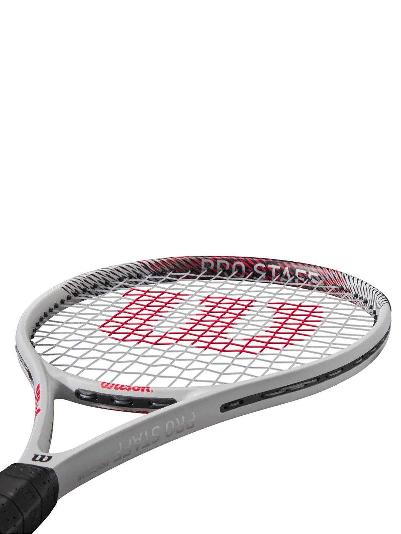 Image 3 of 3 of Wilson Pro Staff Precision RXT 105 Adult Tennis Racket - size 3 - White/Black