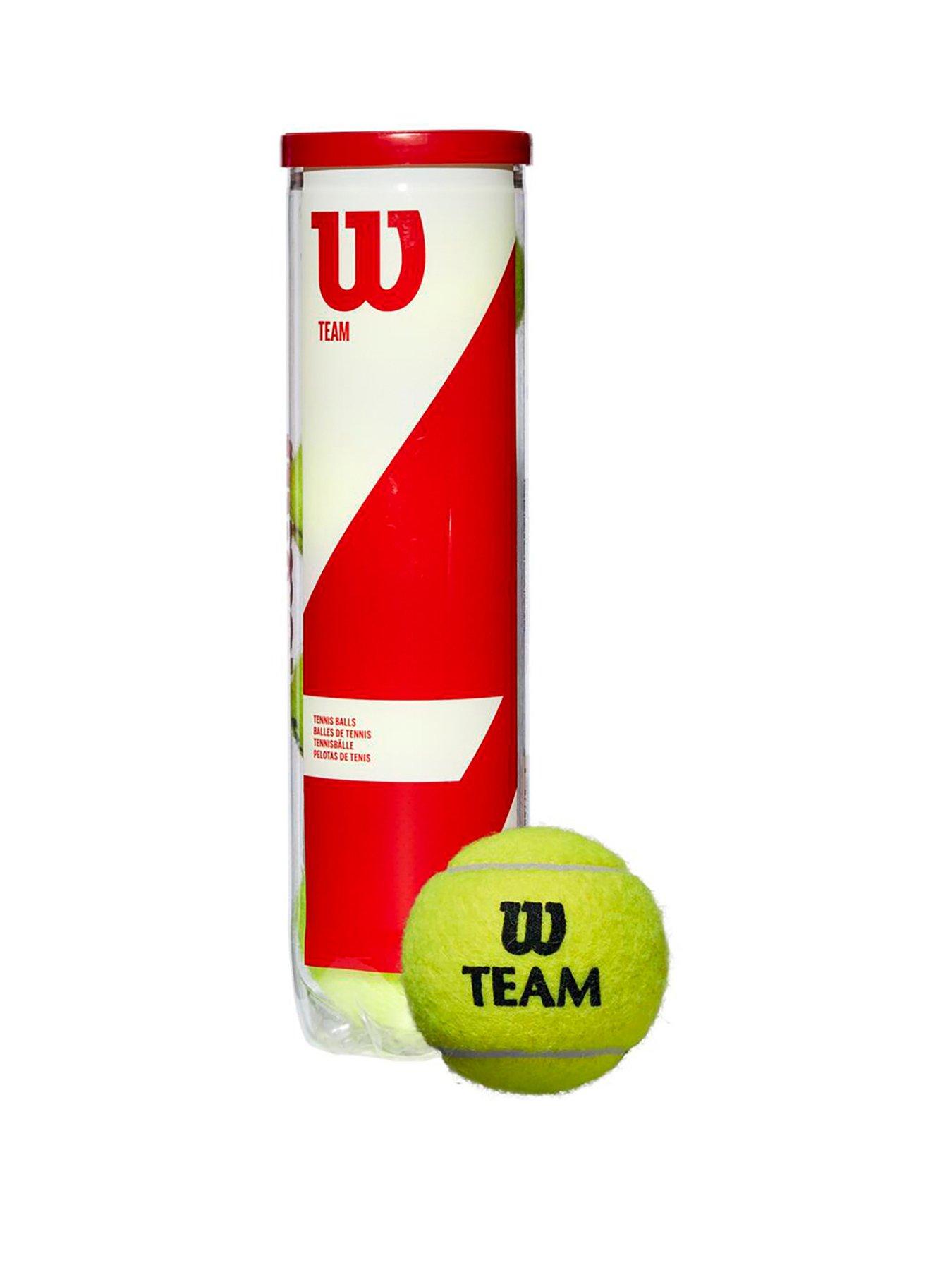 Image 1 of 3 of Wilson Team W Practice 4-pack Tennis Balls