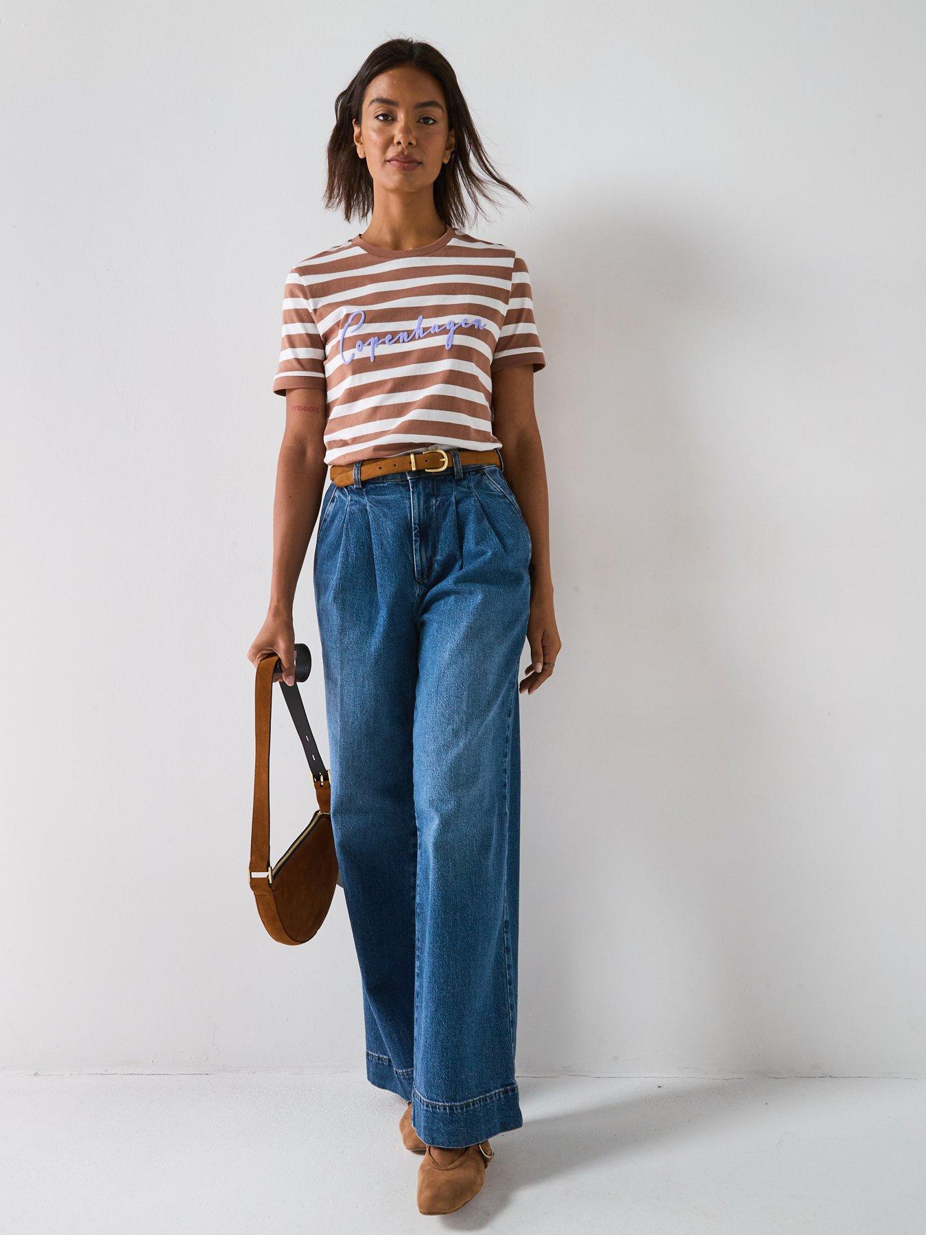 v-by-very-copenhagen-stripe-t-shirt-brownoutfit