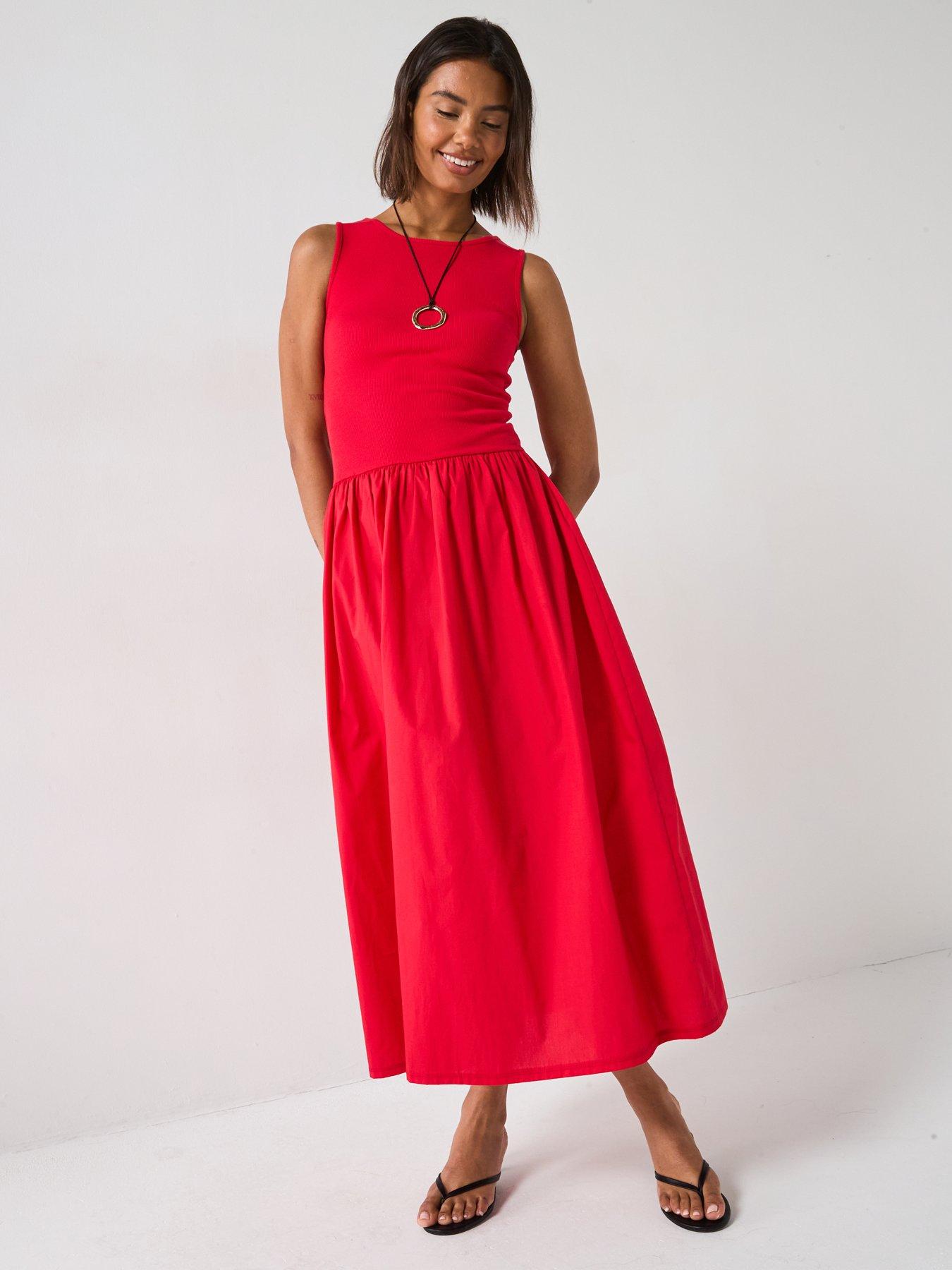 v-by-very-woven-mix-midaxi-dress-redback