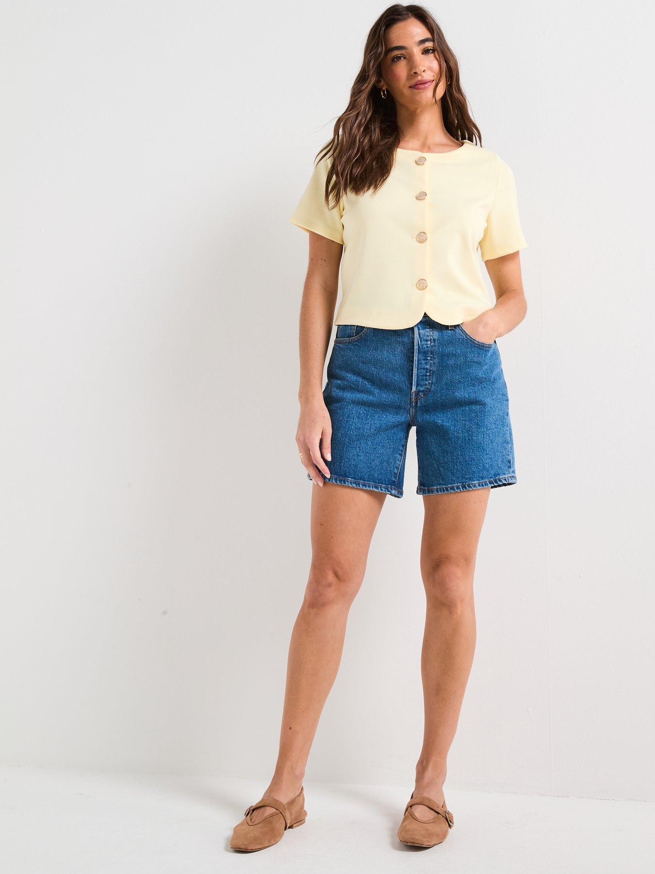 v-by-very-button-up-short-sleeve-top-lemonback
