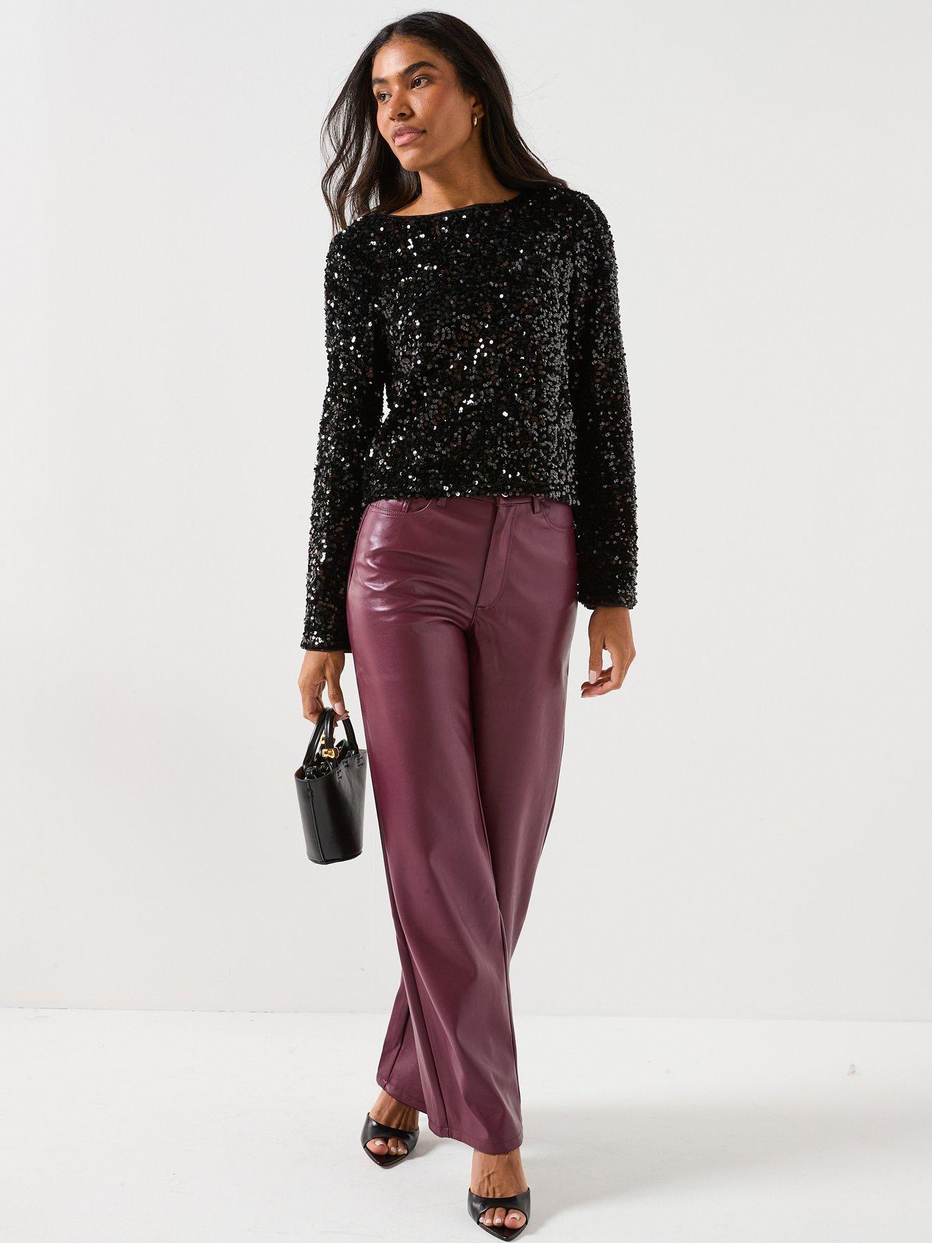 only-long-sleeve-sequin-bow-top-blackback