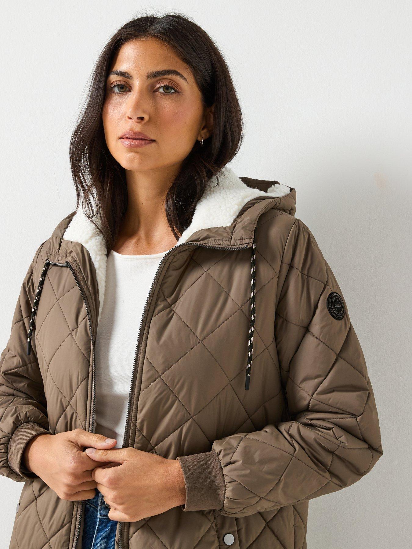 only-newsandy-quilt-long-coat-khaki-greenoutfit