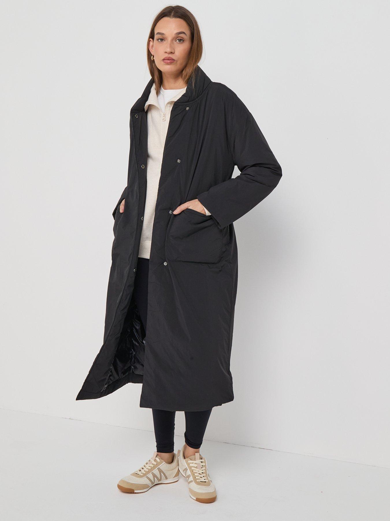 only-onllara-plain-long-coat-blackback