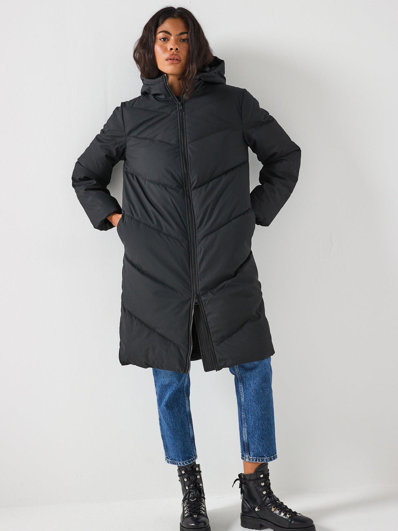 Image 1 of 6 of JDY Water Repellent Padded Coat - Black