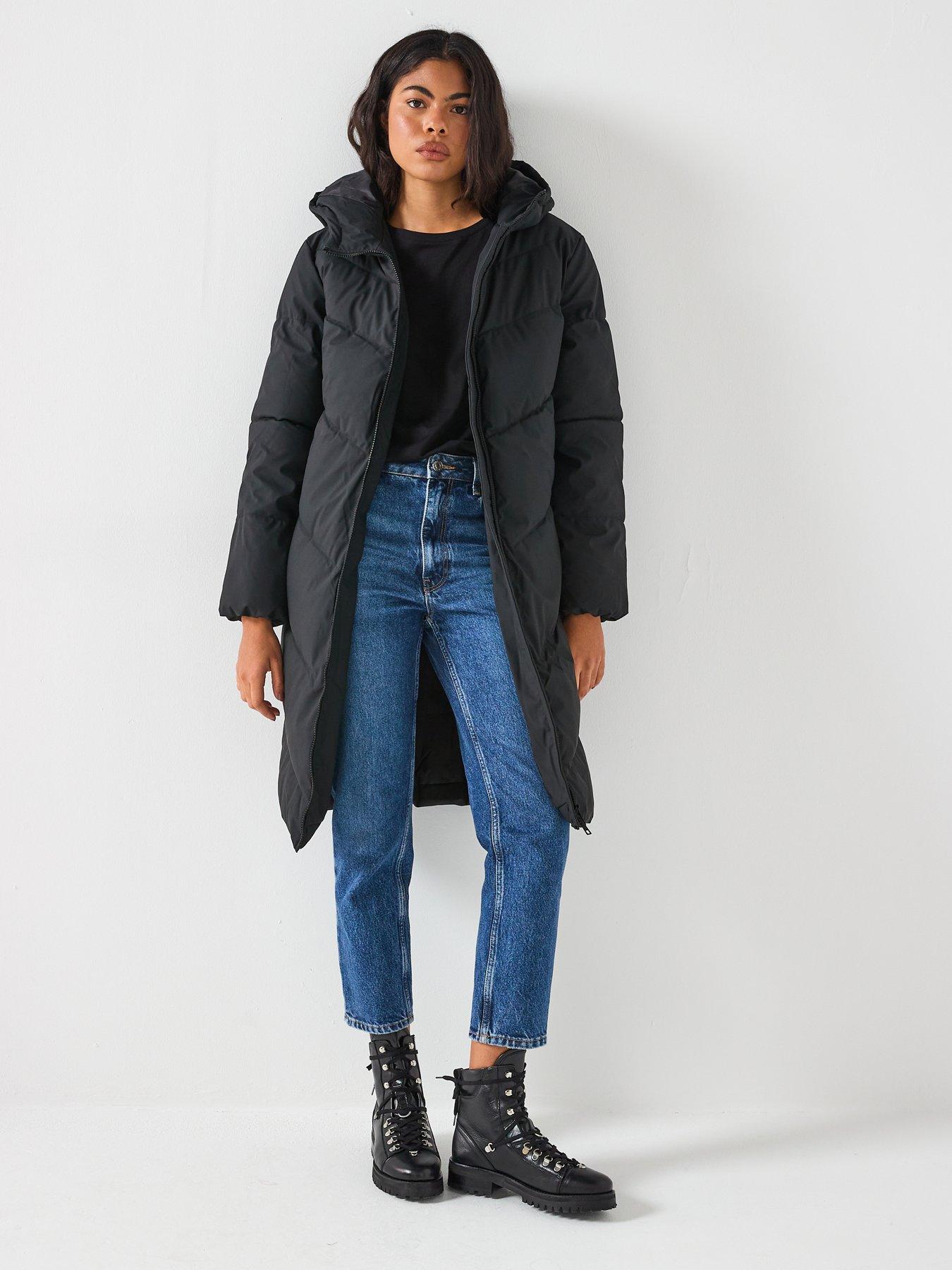 Image 3 of 6 of JDY Water Repellent Padded Coat - Black