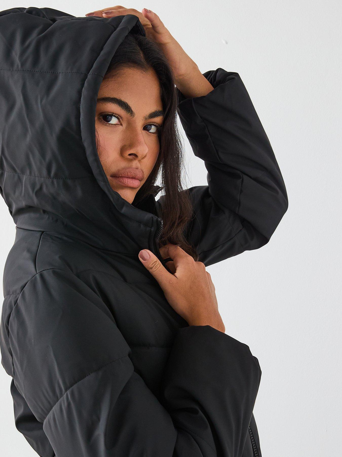 Image 4 of 6 of JDY Water Repellent Padded Coat - Black