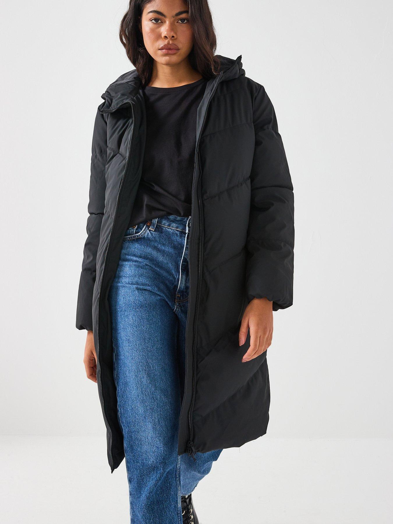 Image 6 of 6 of JDY Water Repellent Padded Coat - Black