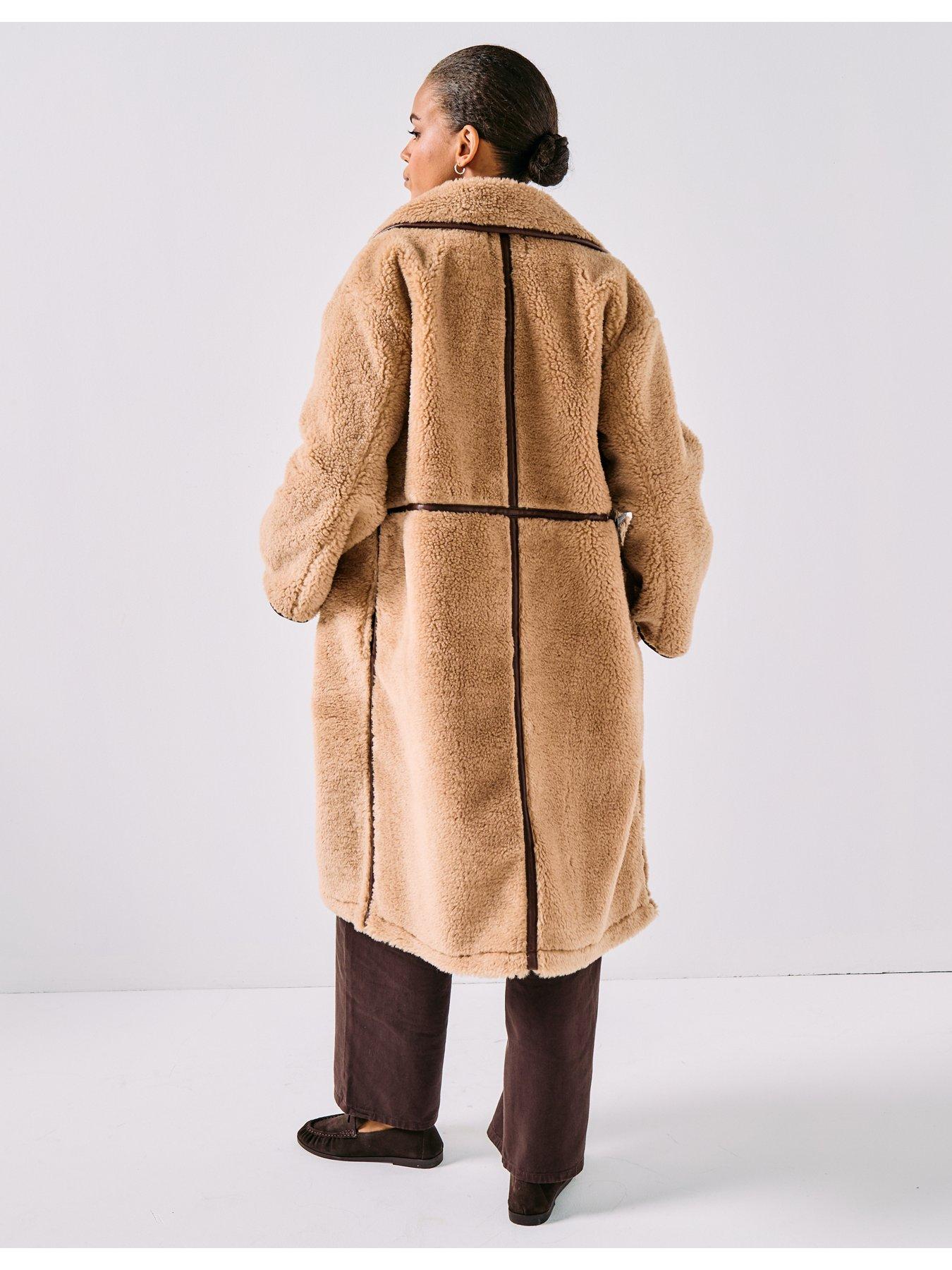 only-onlcacey-life-bonded-coat-brownstillFront