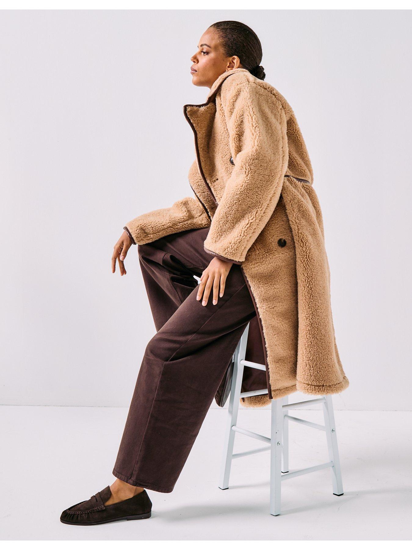 only-onlcacey-life-bonded-coat-brownoutfit