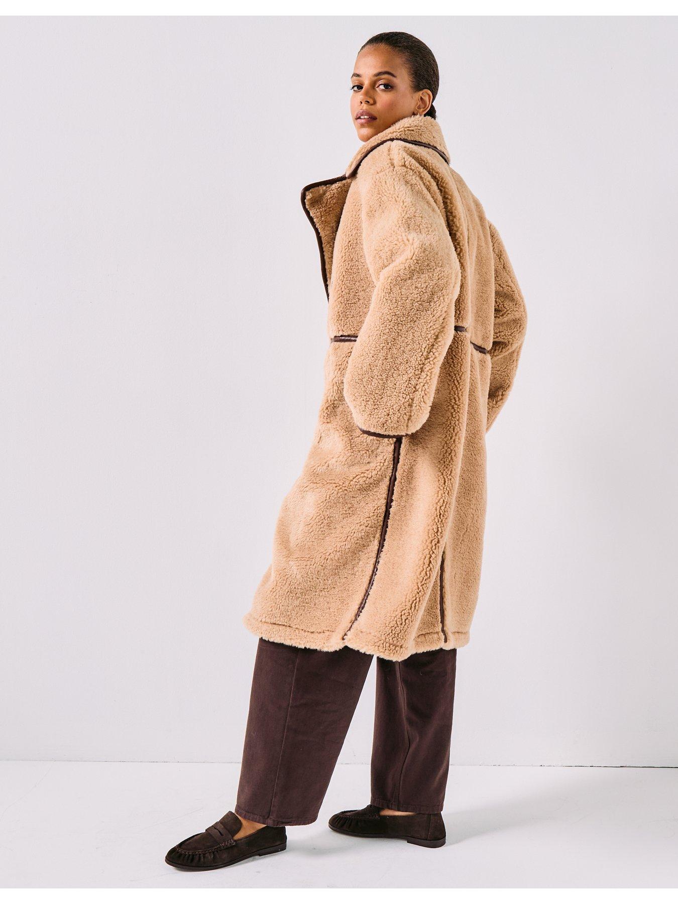 only-onlcacey-life-bonded-coat-browndetail